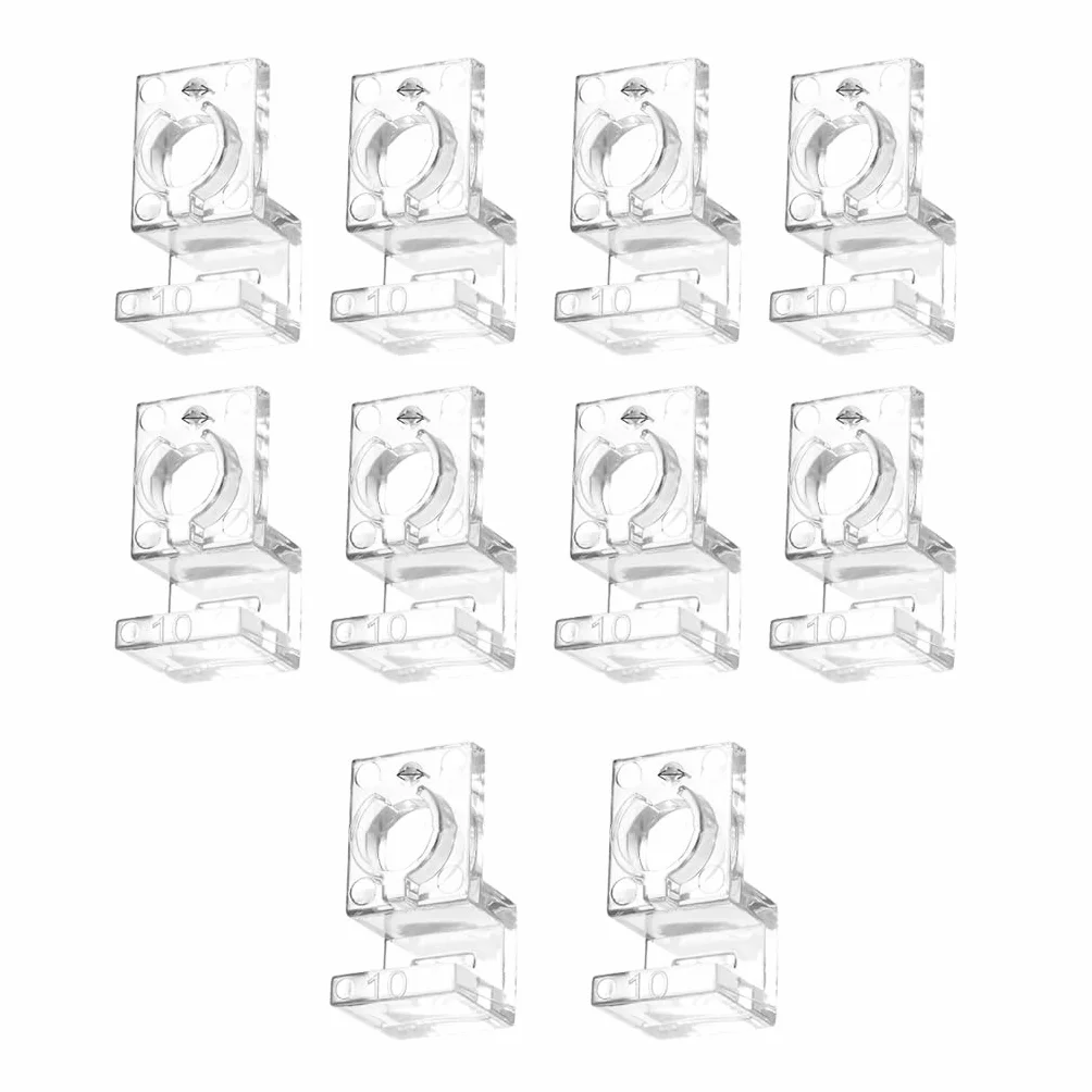 Clips de fixation pour couvercles d'aquarium, lot de 10, épaisseurs multiples