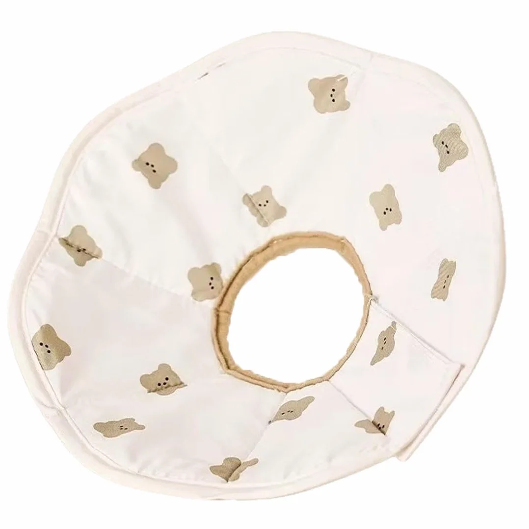 Collerette Anti Léchage Pour Chat En Tissu Souple Léger Réglable Avec Fermeture Velcro