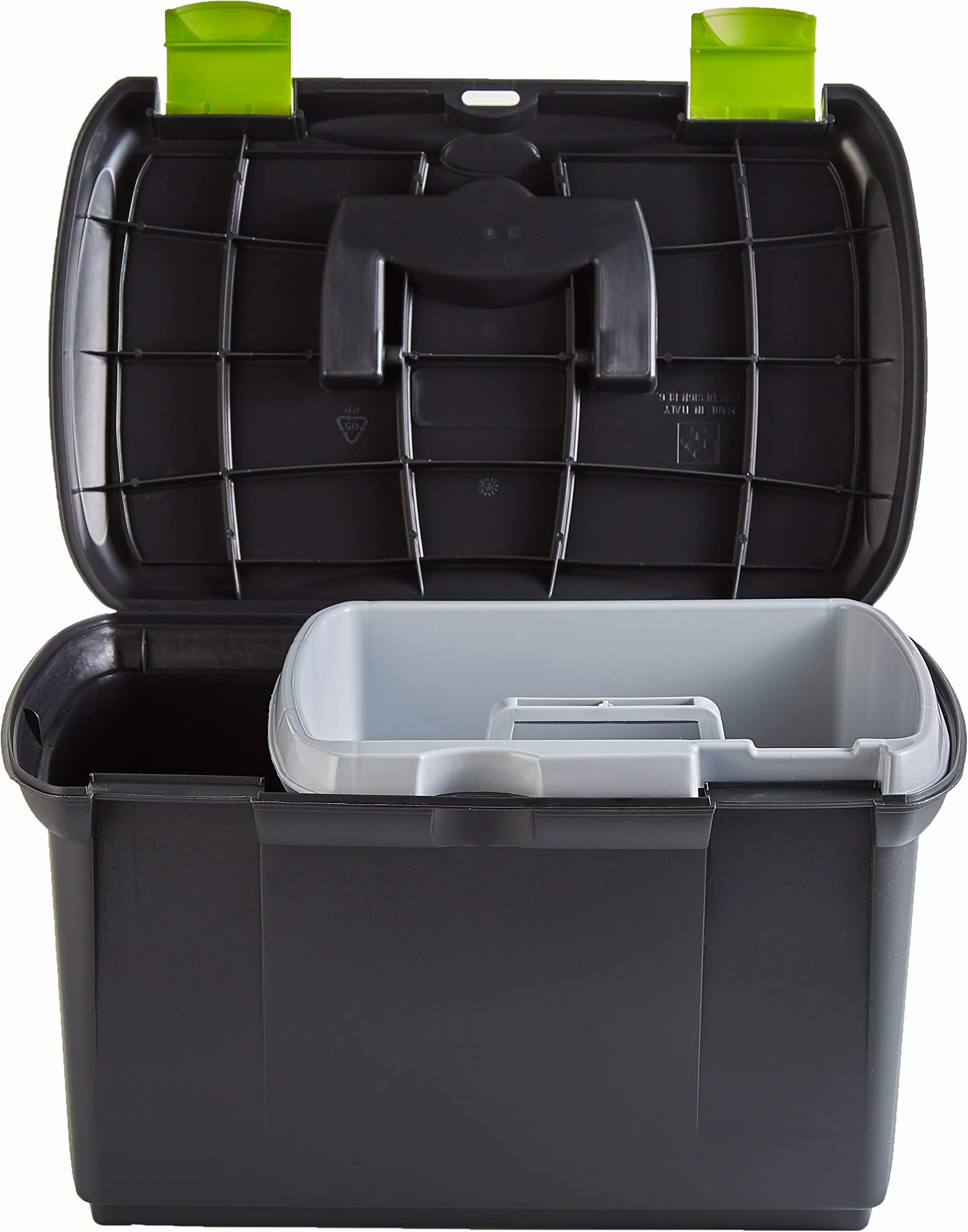 Kerbl Arezzo Coffre de Pansage pour Cheval Noir/Pistache