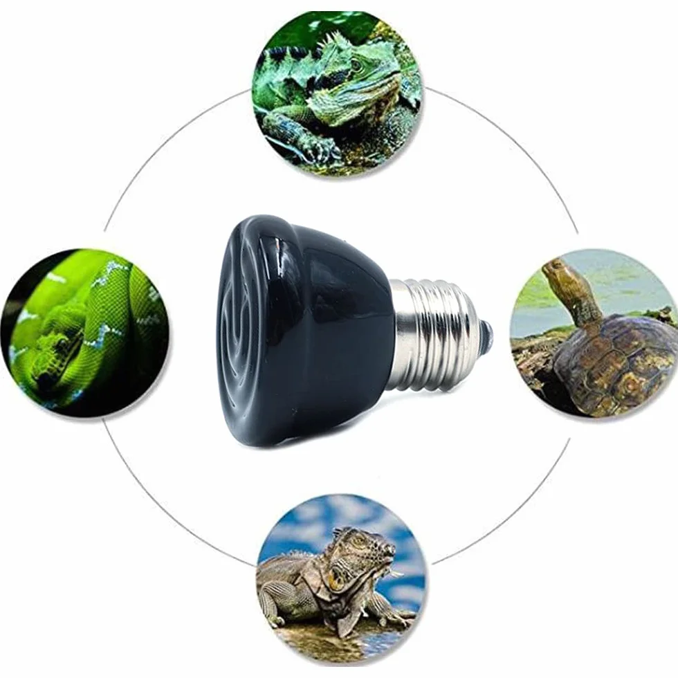 E27 Ampoule Infrarouge Céramique Lampe Chauffage Reptile 25W