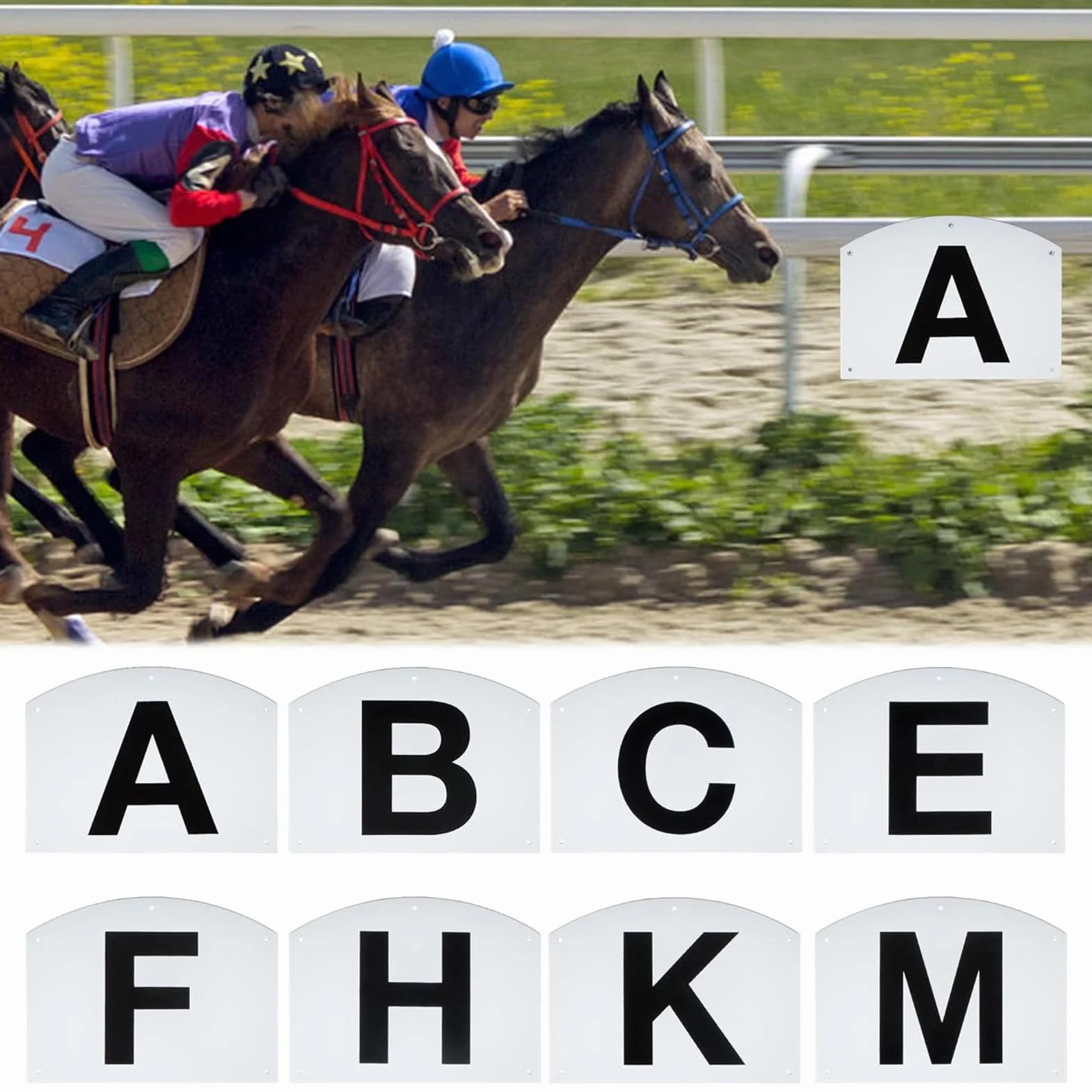 Dressage Markers 8 Pieces Sturdy Letter Marks Complete Set