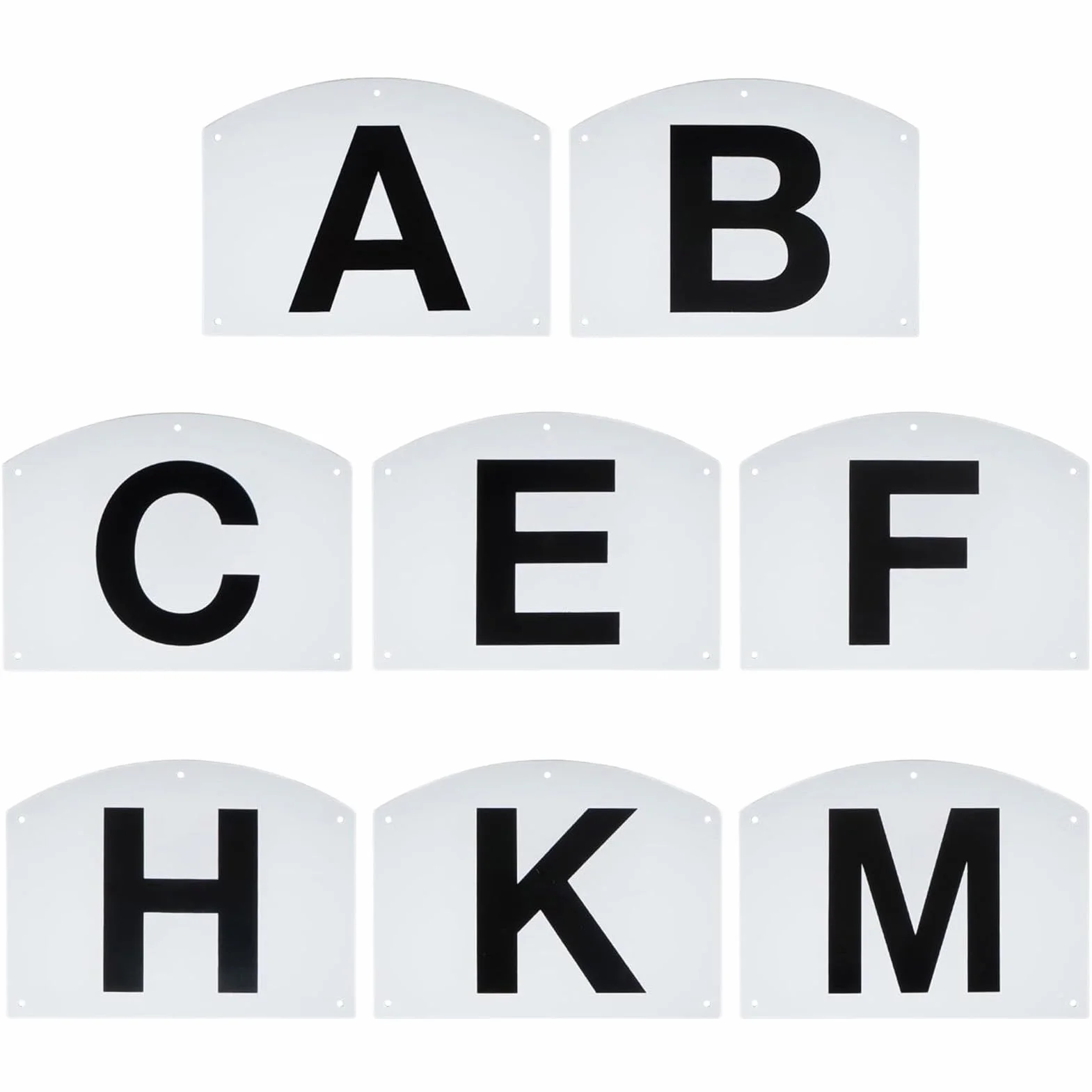 Dressage Markers 8 Pieces Sturdy Letter Marks Complete Set