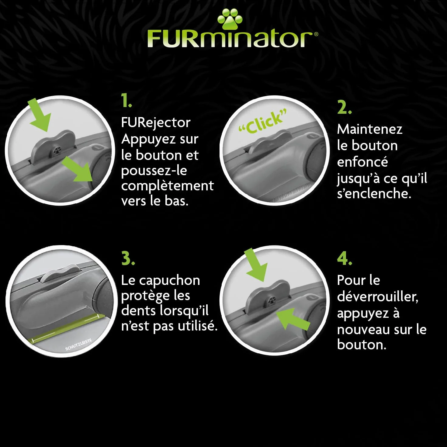 FURMINATOR Brosse anti-mue pour Chat à Poils Courts M/L - Outil de Toilettage - Élimine 90% des poils morts