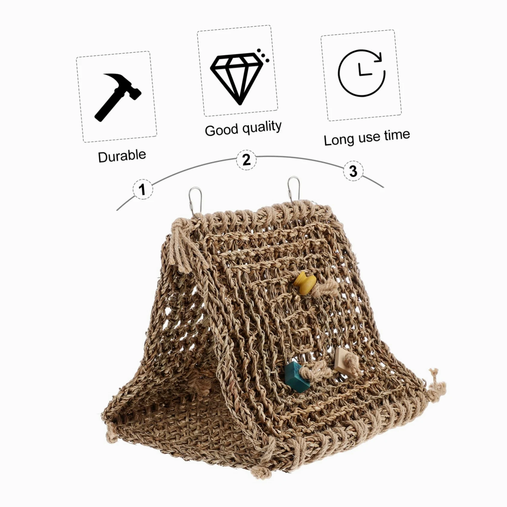 SUPVOX Hamac Suspendu pour Oiseaux Nichoir pour Perroquet Abri de Cage Maison pour Oiseaux Lit de Perroquet Plusieurs Styles