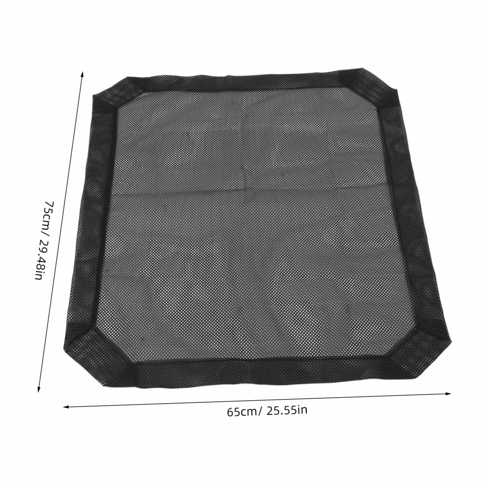 TOYANDONA Housse de Lit pour Animaux en Tissu Mesh Noir Rectangulaire pour Quatre Saisons