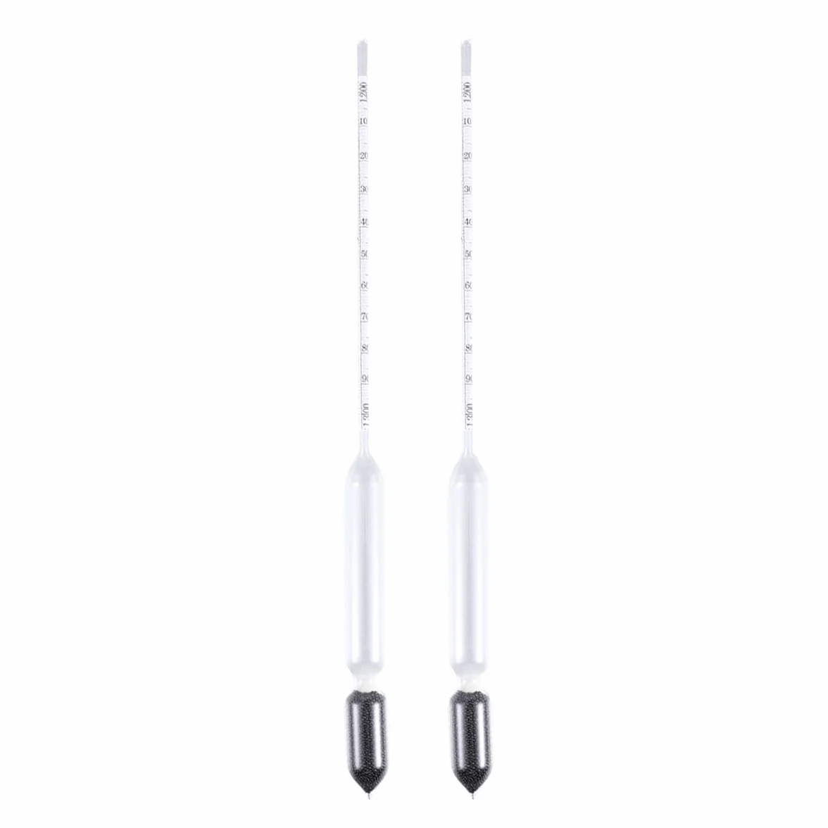 NOLITOY 2 Pièces Densimètre Verre pour Aquarium Eau de Mer Flotteur Précis Mesure Salinité Température