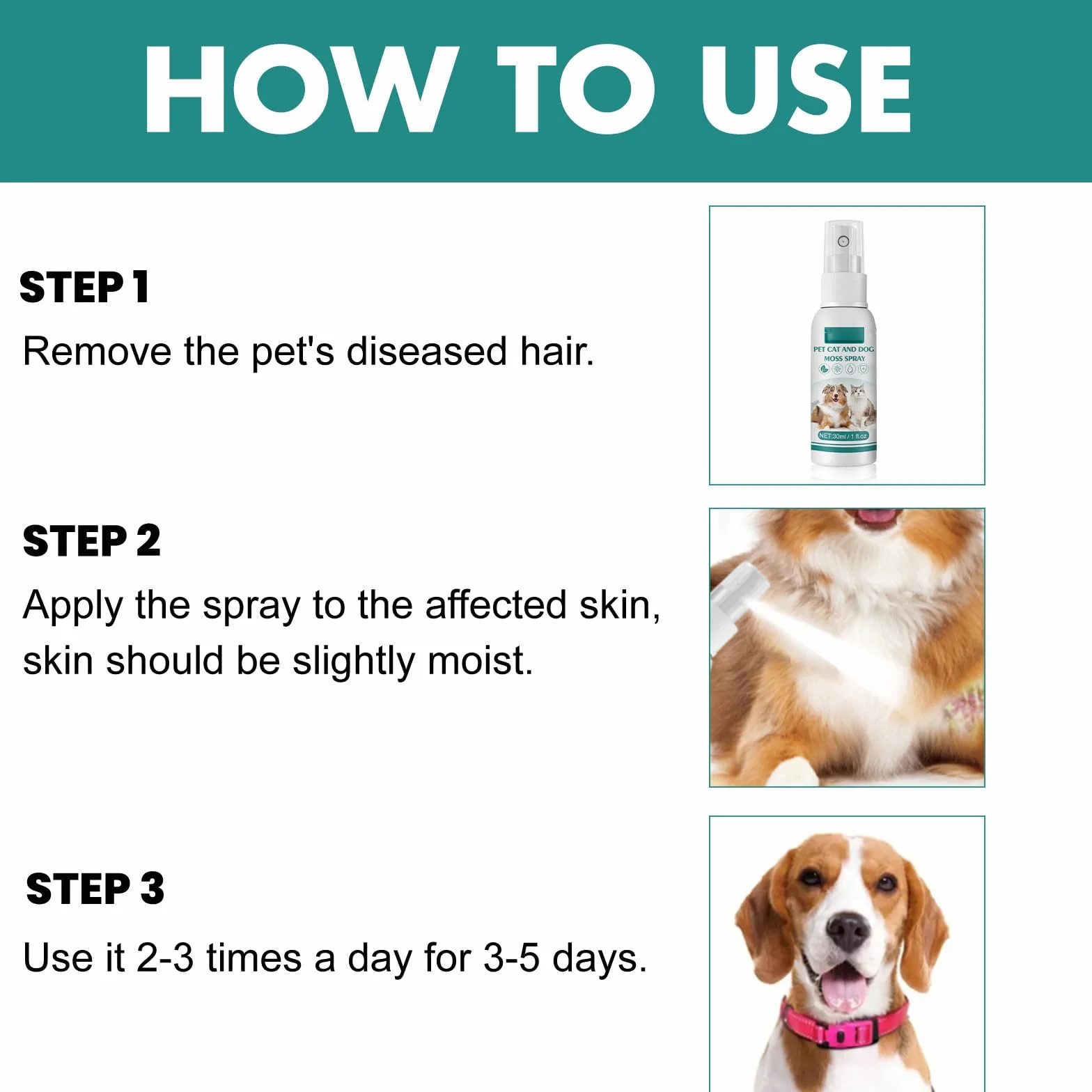 Spray de Guérison pour Animaux, Cicatrisation, Plaies, Antiseptique Chiens Chats