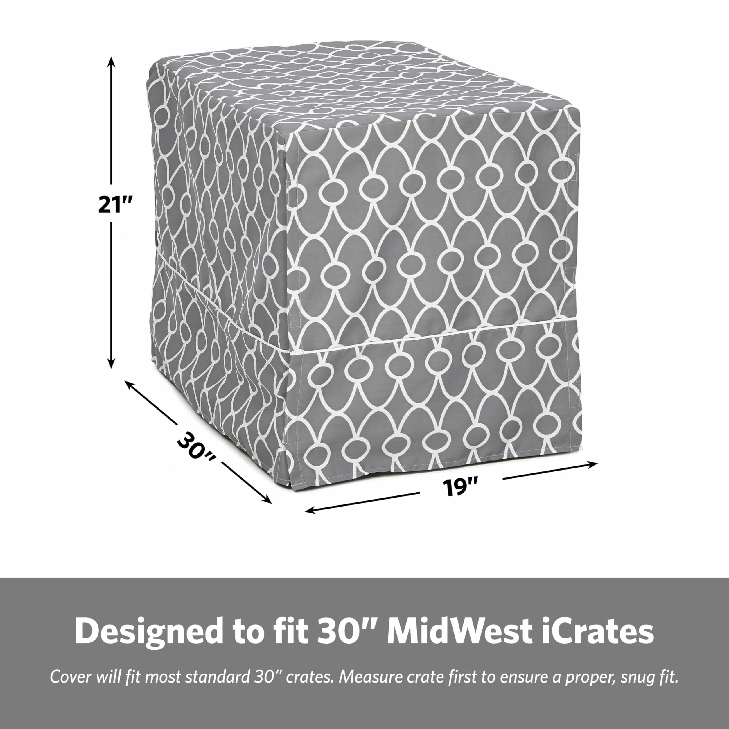 MidWest Homes for Pets CVR-30 Housse de cage pour chien avec tissu protecteur en téflon, 76,2 cm