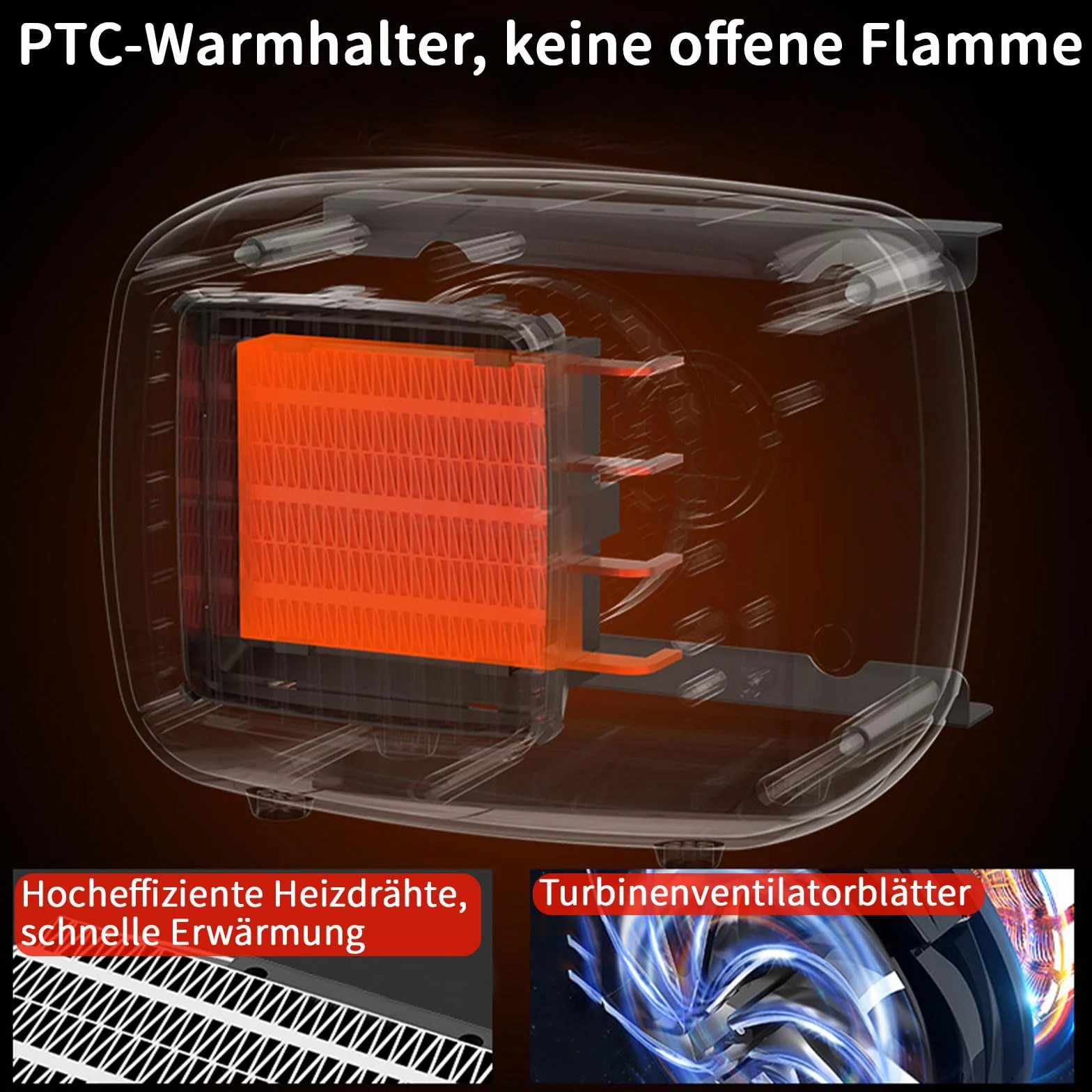 PAKESI Chauffage de Niche pour Chien 600W Thermostat Cordon Anti-mâchouillage Extérieur