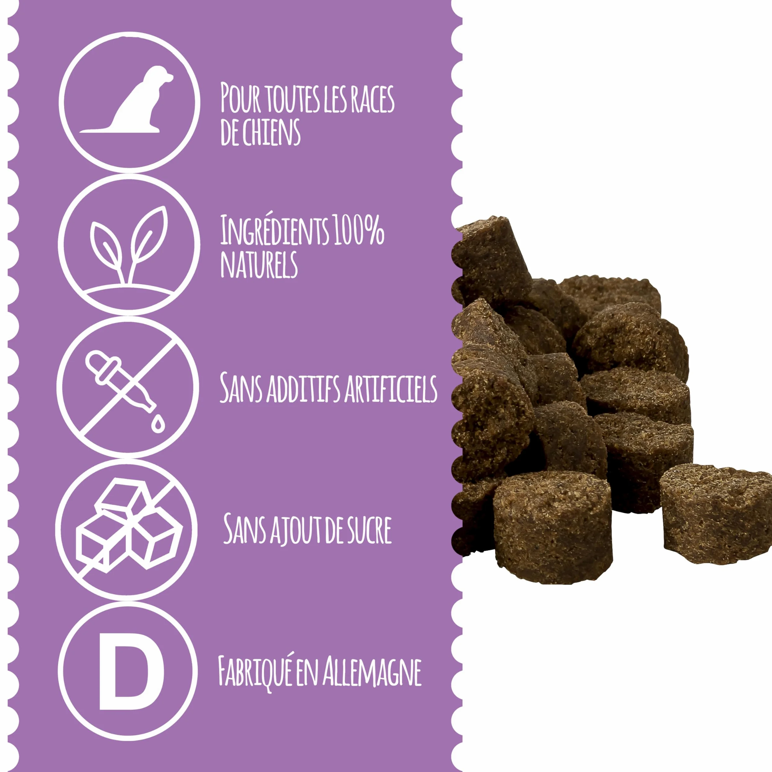 Zerotan Plus I Snack pour Chiens - avec Huile de Coco et Huile de Cumin Noir - Soutient Le Chien Pendant la Saison en Plein Air - Fabriqué en Allemagne (300g)