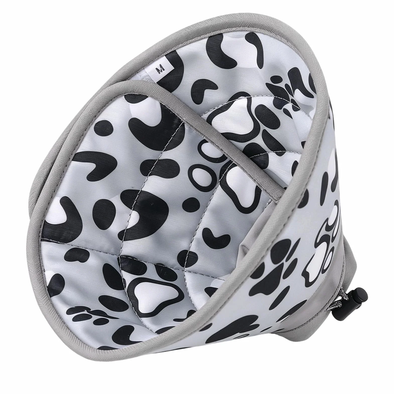 Collerette Chat Anti Léchage Souple Anti Grattage pour Chiots Petits Chiens Gris Tour de Cou 17-22 cm