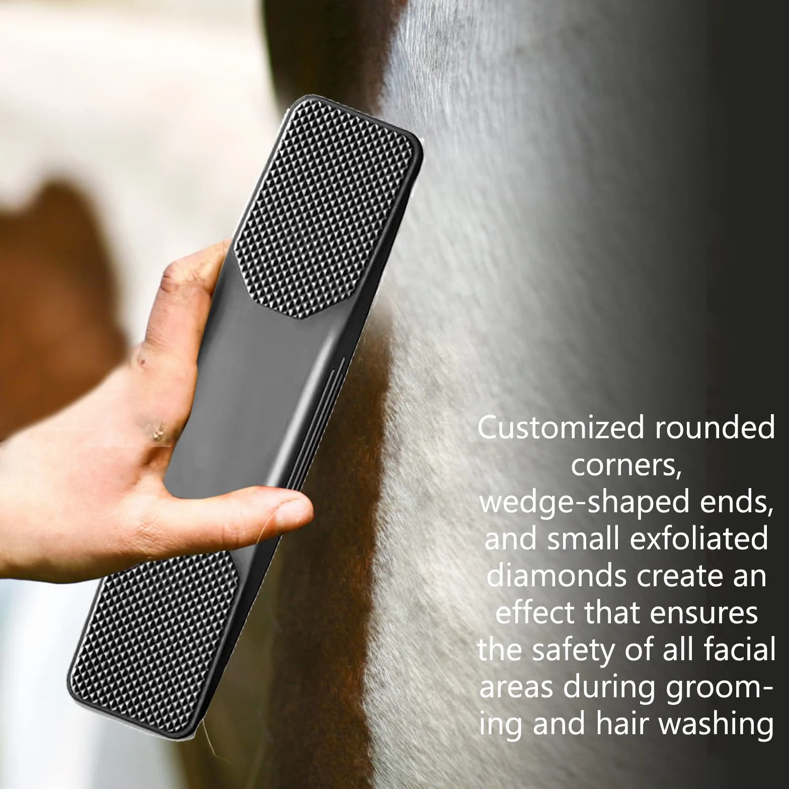 Brosses pour Chevaux 6 en 1, Peigne de Massage, Brosse de Toilettage pour Enlever Poils Secs