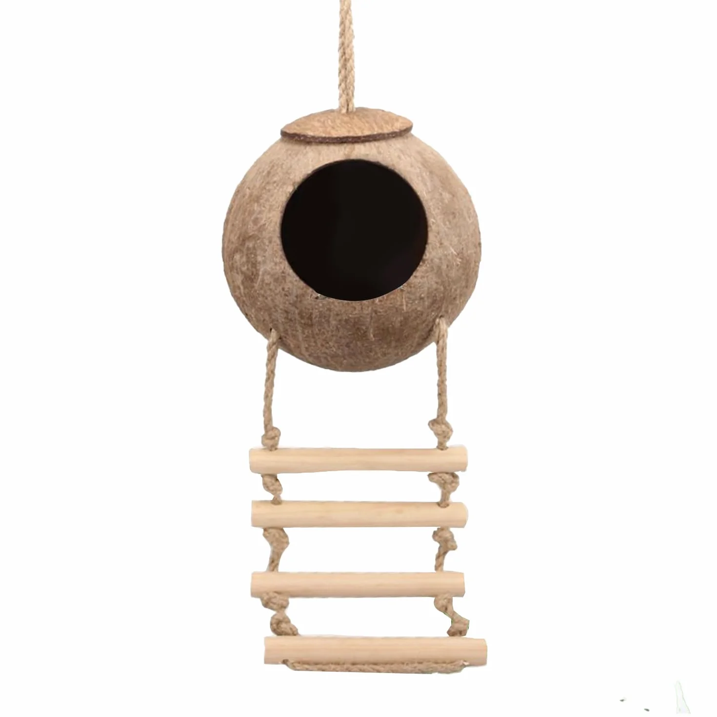 MEISH Coco Husk Cabane pour reptiles avec échelle et cachette