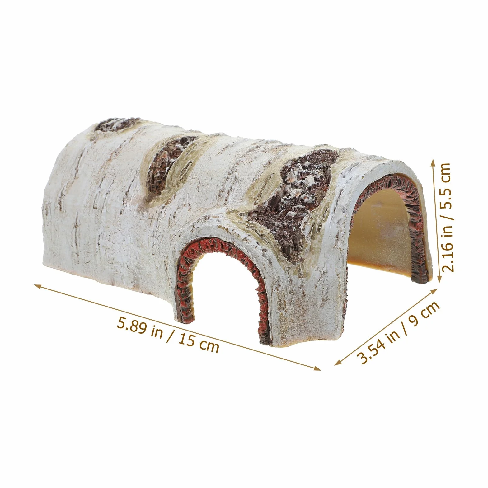 Maison Tortue Terrestre Exterieur Résine Naturelle Grotte Décorative Reptiles Abri Cachette Petits Animaux