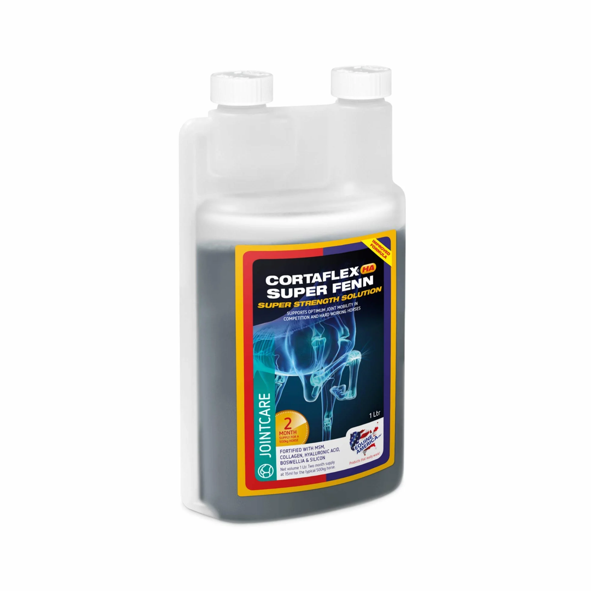 Equine America UK Cortaflex Ha Solution Super Fenn 1L Supplément Soins Articulations Cheval