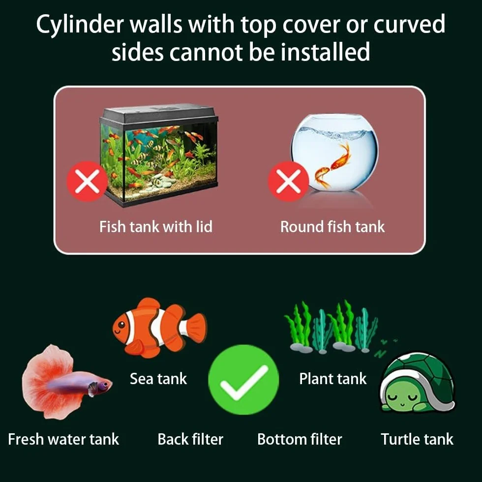 Remplisseur d'eau à remplissage automatique réservoir de poisson sans alimentation réduction du bruit têtes d'adaptateur poisson épaisseur paroi 1,5cm