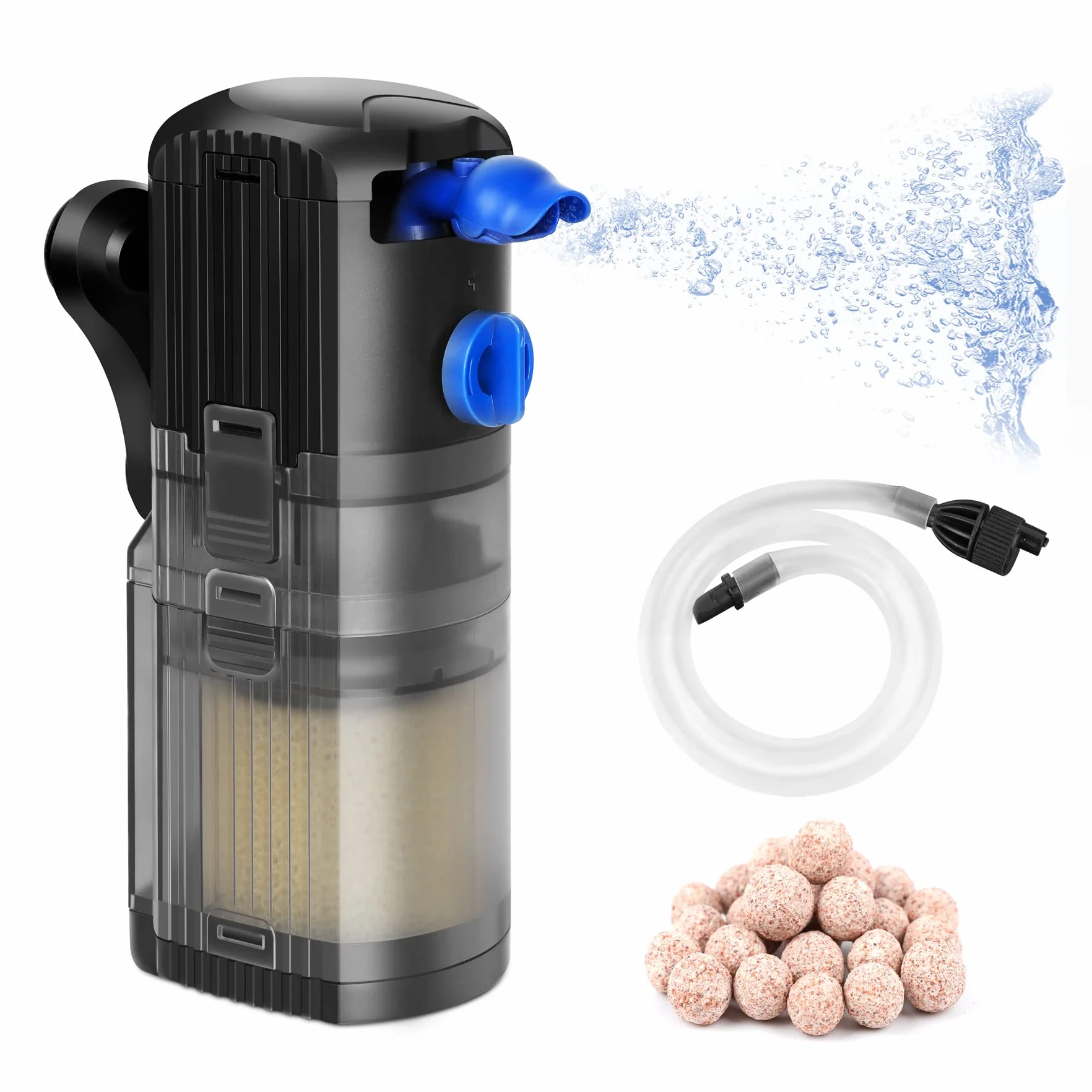 Forever Speed Filtre Intérieur Aquarium 3 en 1 Pompe 40-120L 500L/H 8W