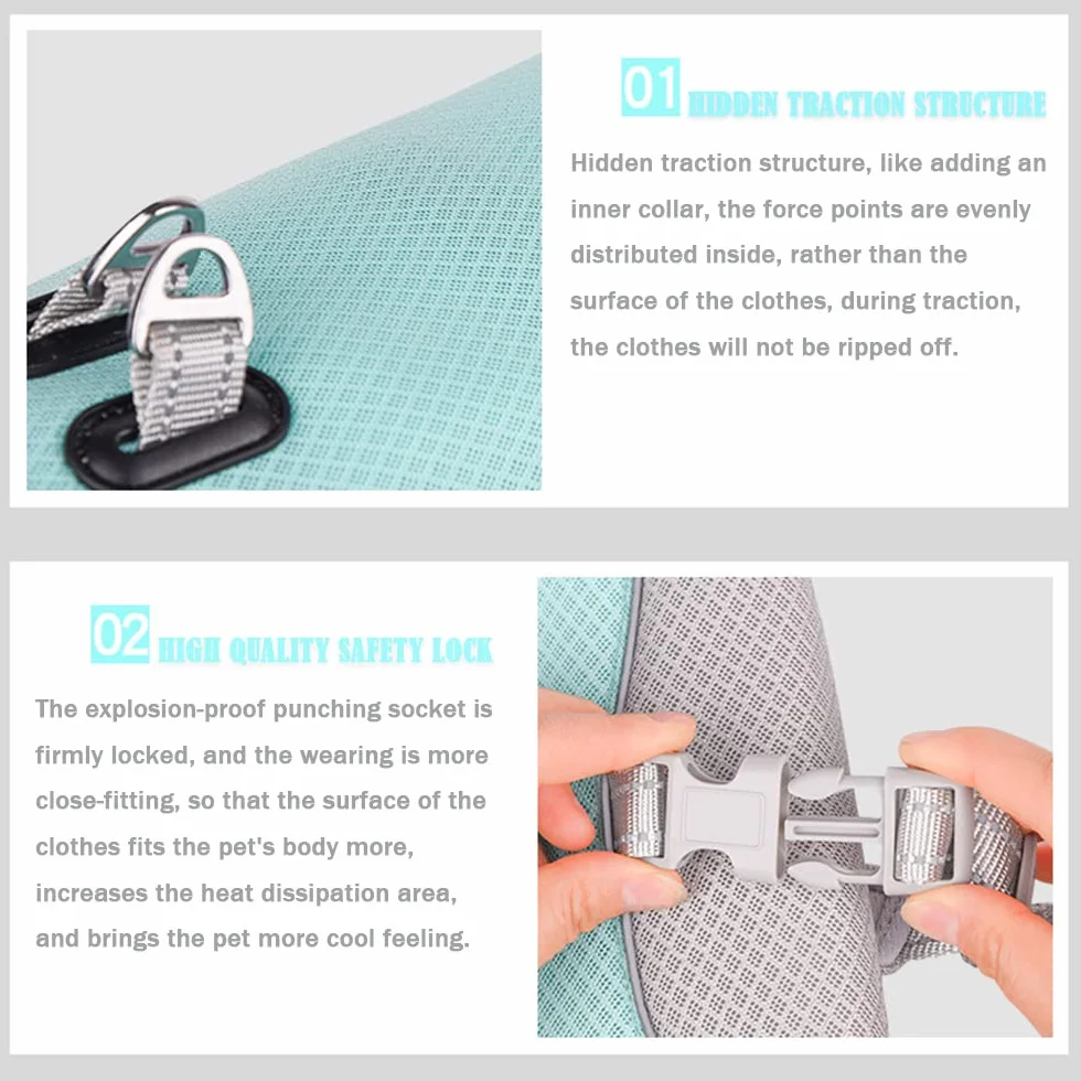 Gilet de refroidissement pour chien taille moyenne et grande veste prévenir chaleur plein air randonnée entraînement