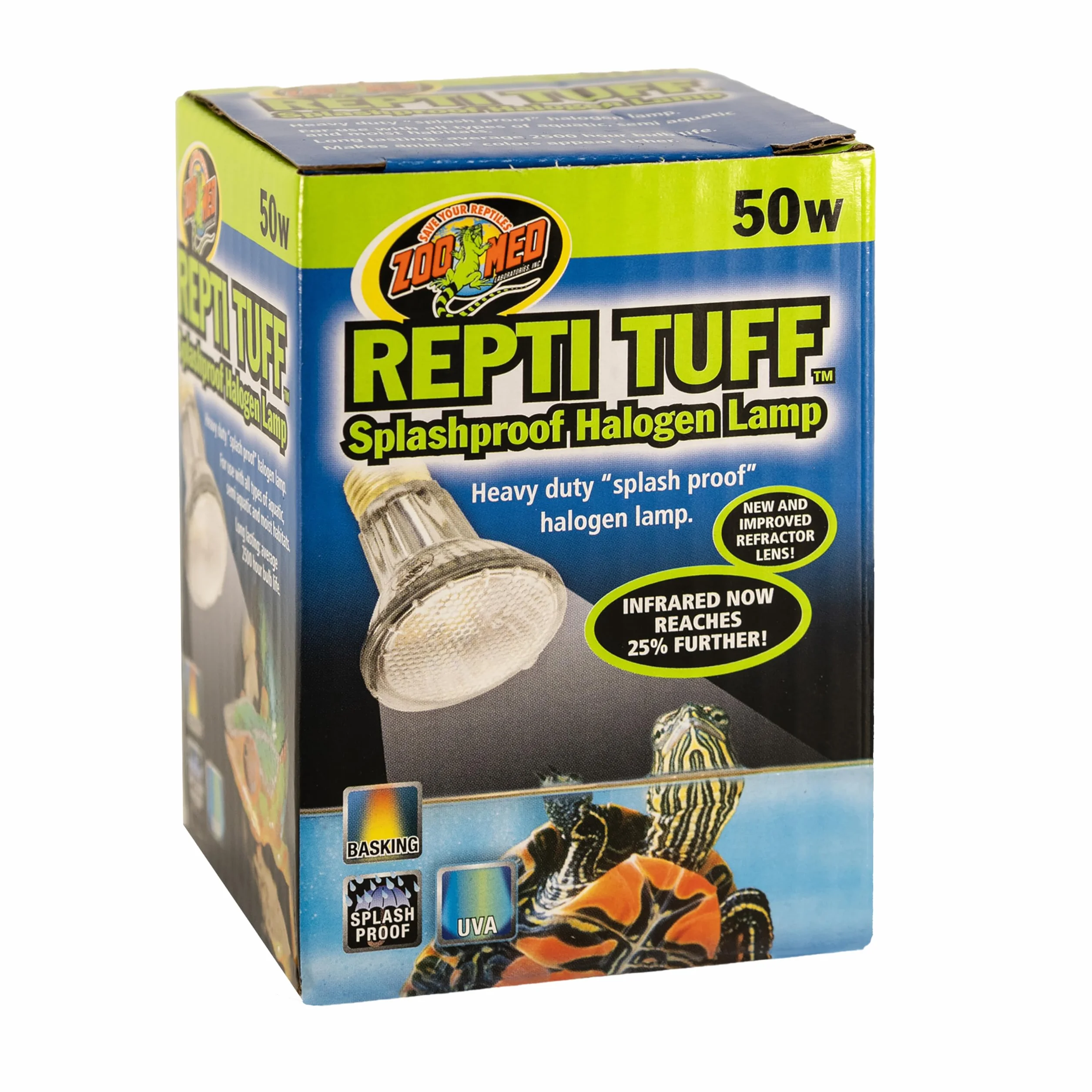 Zoo Med Turtle Tuff Lampe à Halogène 50 W pour Reptile Amphibien