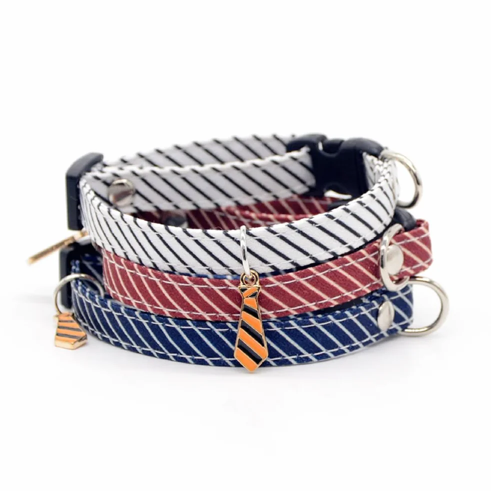 Colliers à Cravate pour Chien/Chat, Collier Réglable avec Fermeture de Sécurité, 20-30cm