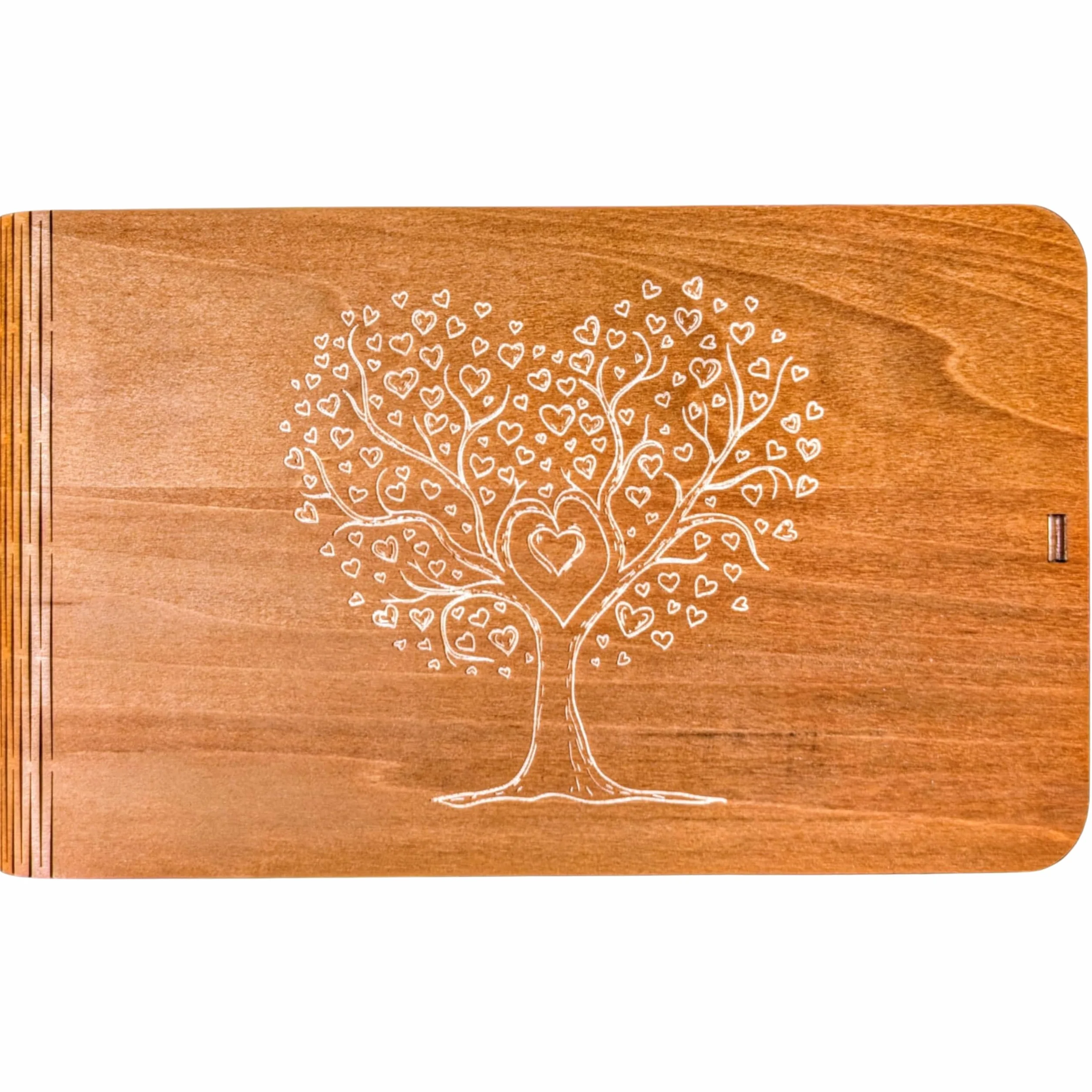 MALONA Boîte Photo en Bois de Mariage Coffret Souvenirs 10x15 cm Cadeau Couples Photographes
