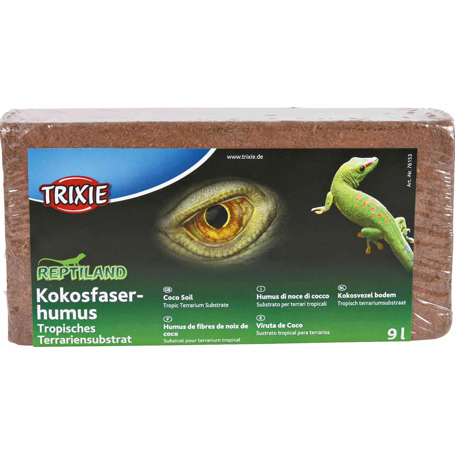 Trixie Substrat en Fibres de Noix de Coco compressée, 9 l