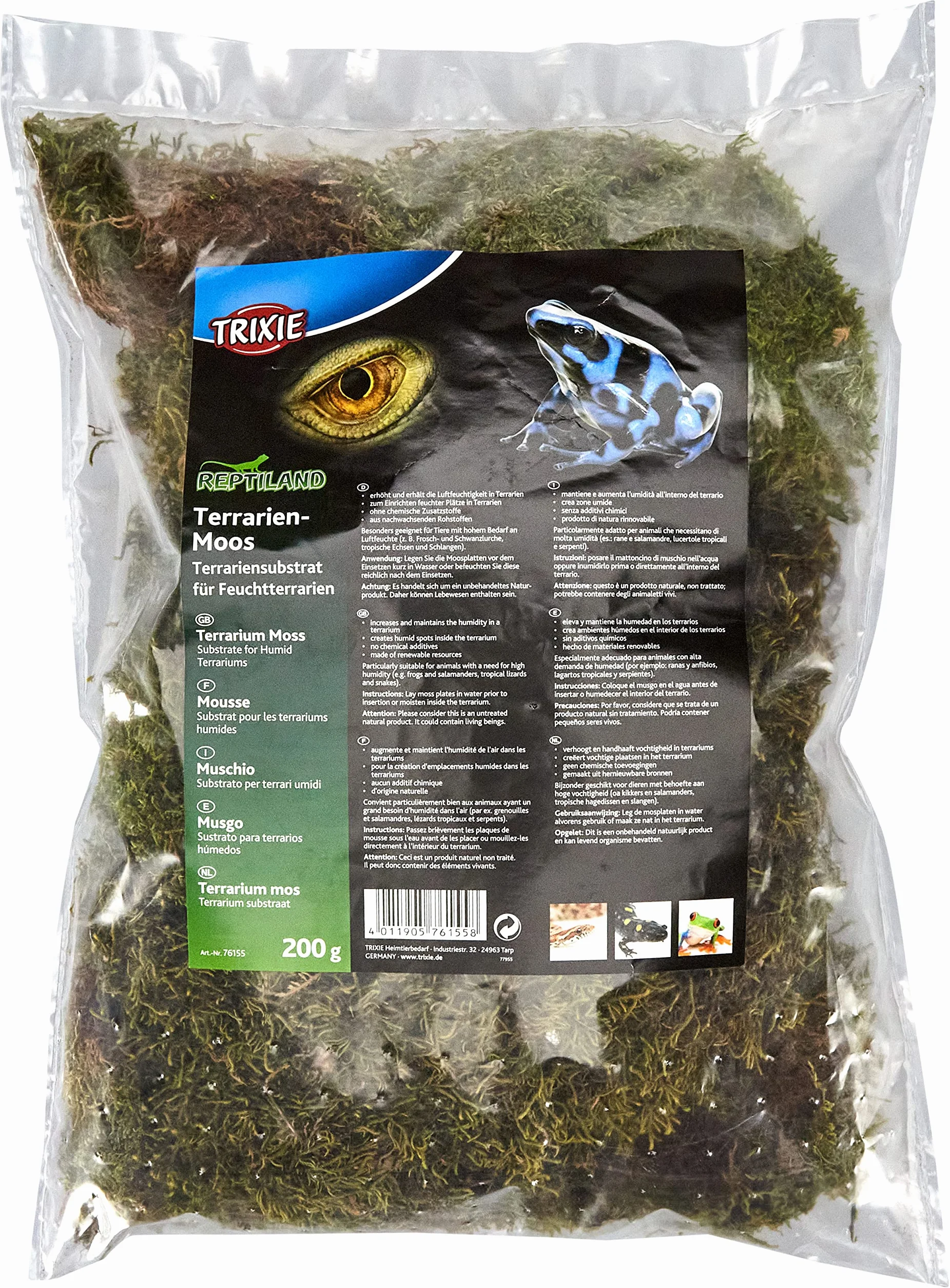 TRIXIE Mousse pour terrariums Substrat humide 200 g