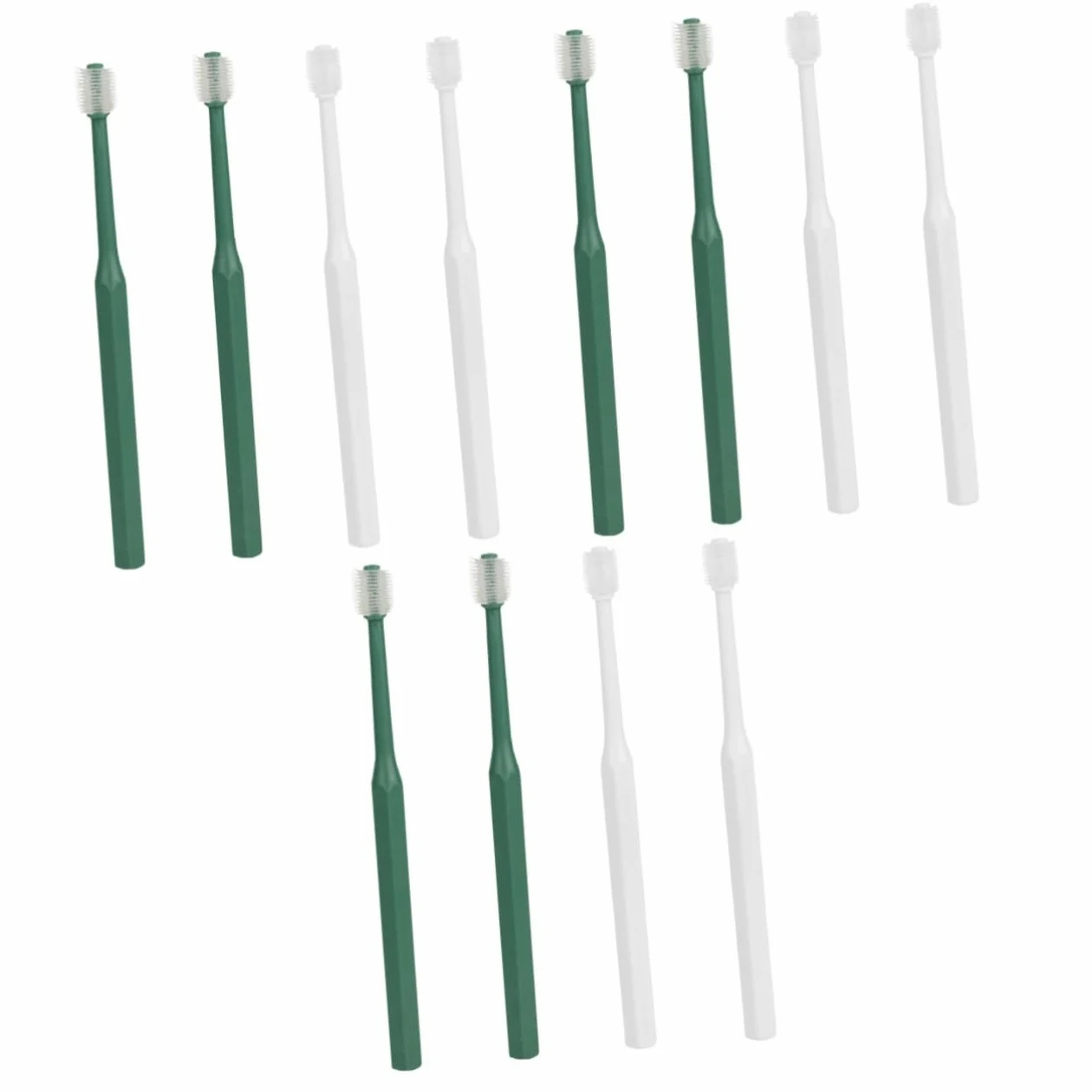 Housoutil 12 Pièces brosse à dents kit de nettoyage des dents d'animaux dents de chiot tartre fournitures de soins infirmiers brosses à dents poids léger Provisions voyage type