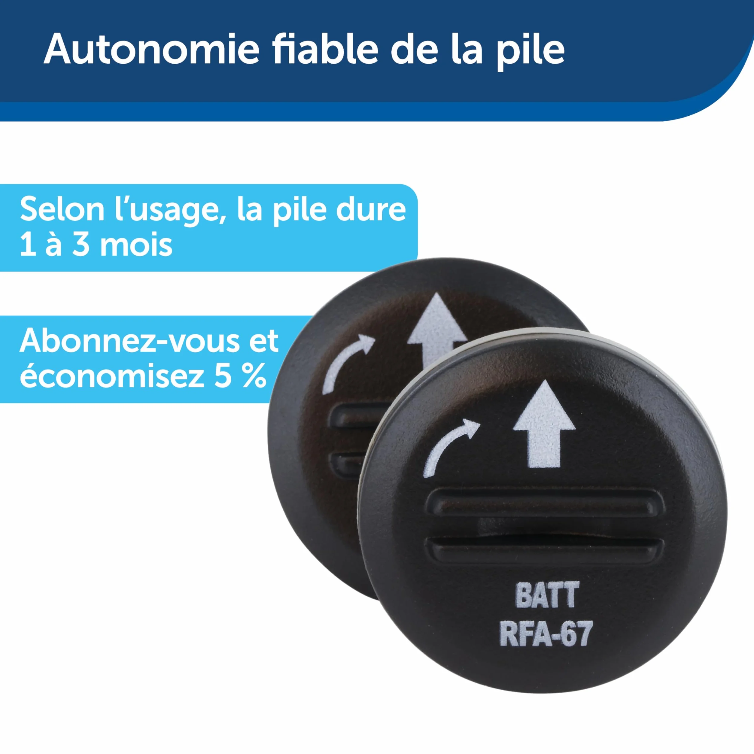 PetSafe Batterie de Remplacement RFA-67 6V par 2 Piles Lithium Étanches