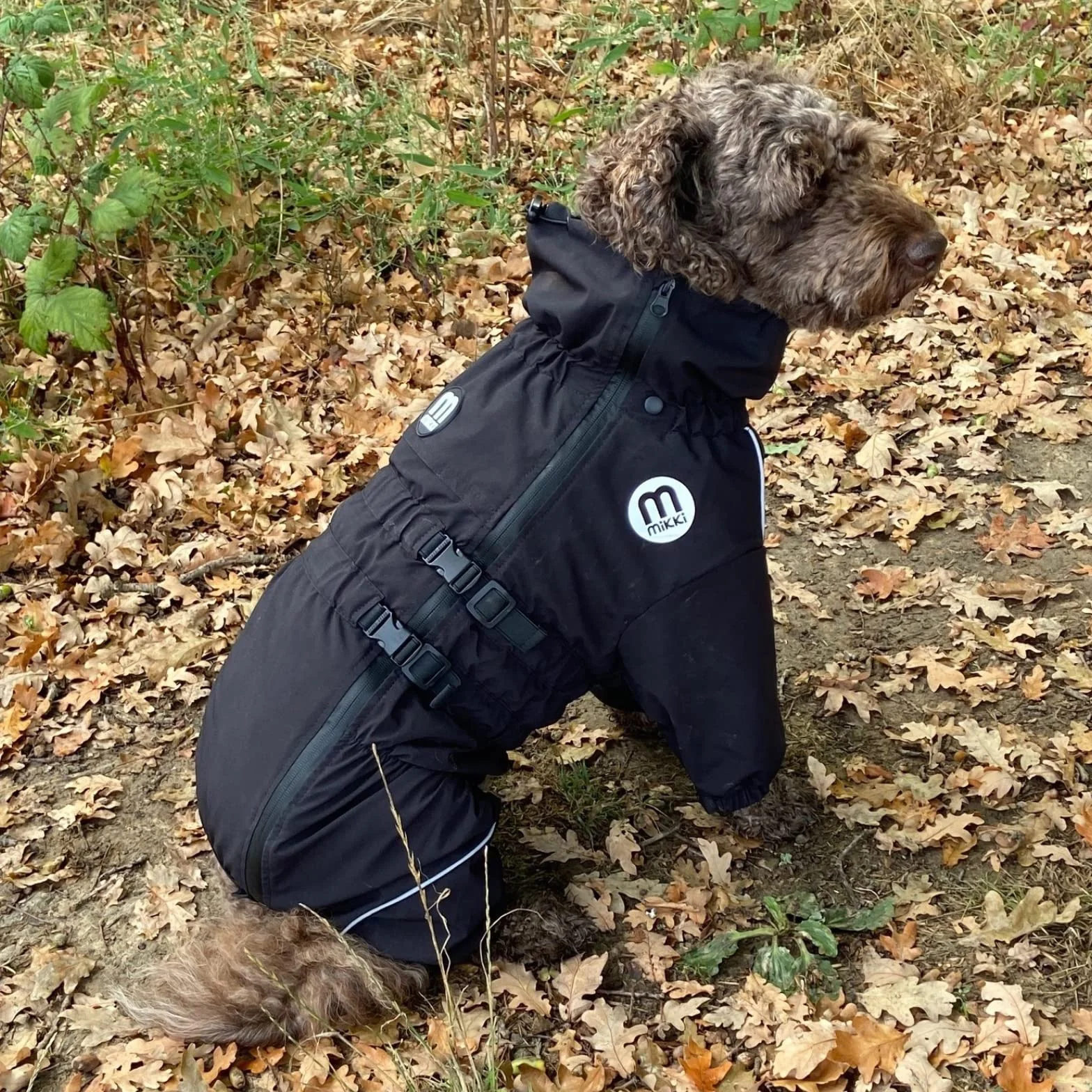 Imperméable pour Chien Mikki Doodles, imperméable, Coupe-Vent, Doublure Soyeuse, Moins de Friction Signifie Moins de nœuds et d'enchevêtrements, Taille M