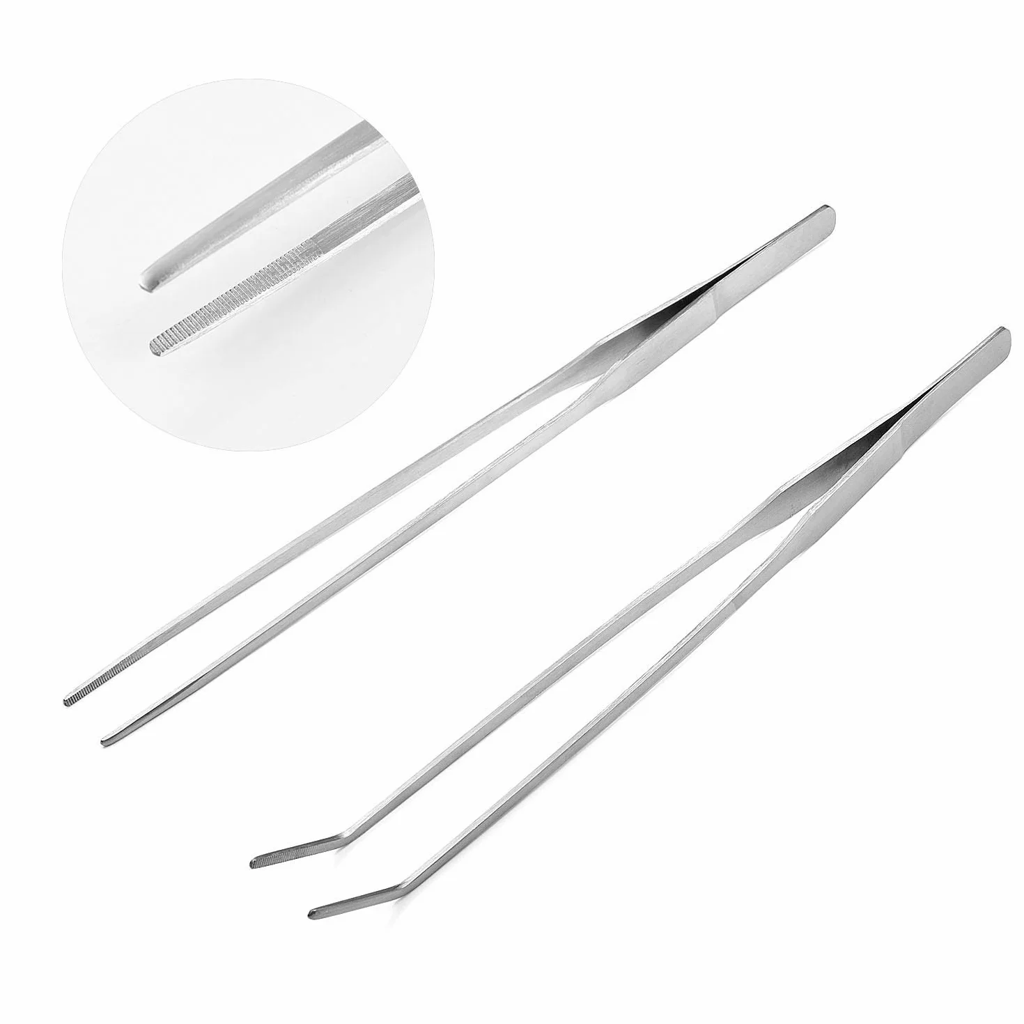 Czemo Aquarium Aquascaping Kit 4 en 1 Outils Set Poisson Starter Kits, Pinces à épiler, Ciseaux, Spatule