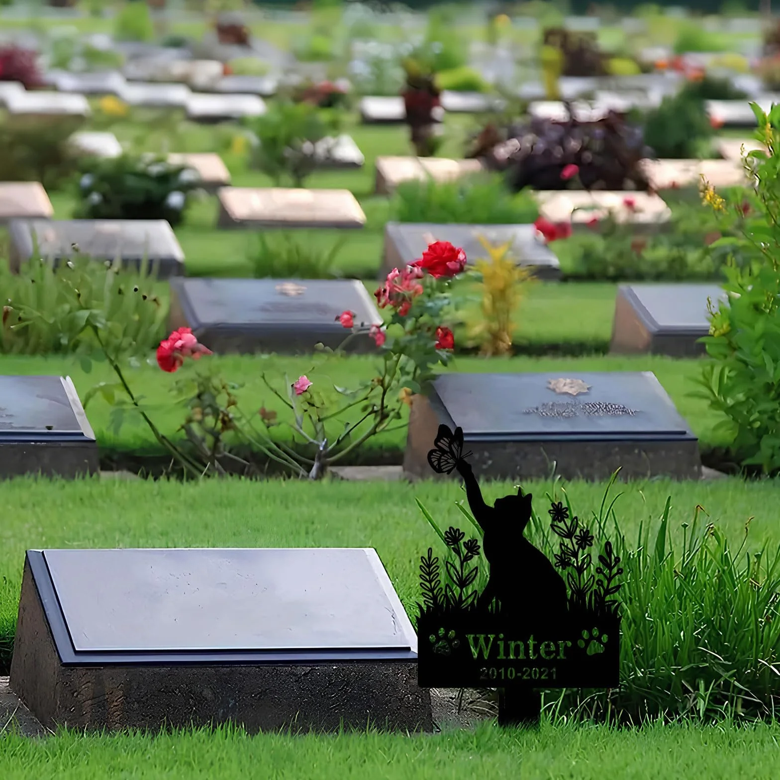 Marqueurs Funéraires pour Animaux de Compagnie, Chiens et Chats, Souvenir de Cimetière Extérieur