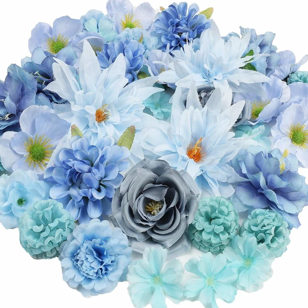 Kit Rideaux de Porte Floraux 20 Pièces Fleurs Artificielles Flottantes Mariage
