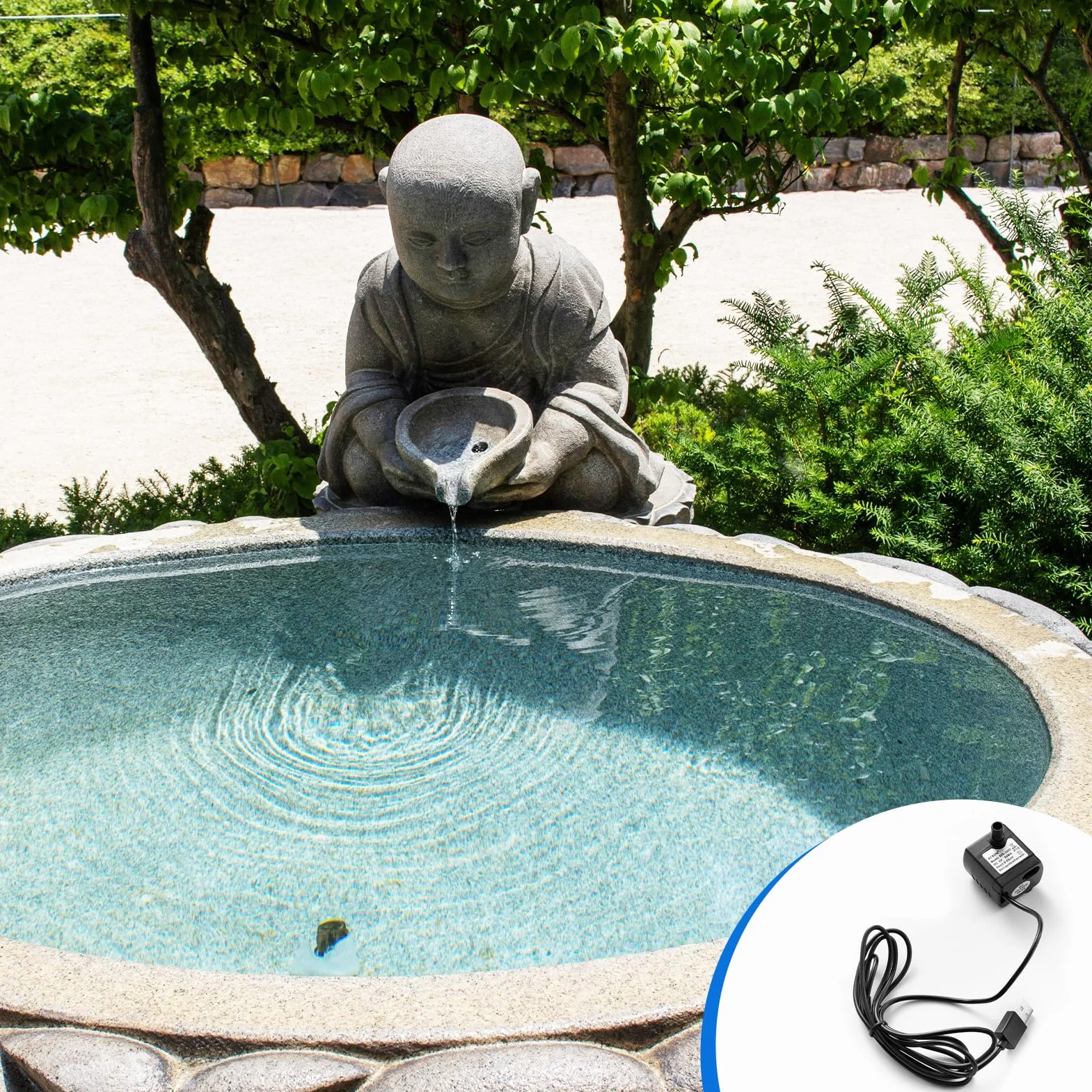 Mini Pompe à Eau Submersible USB DC 5V 200L/H Ultra Silencieuse pour Aquarium Fontaine Étang