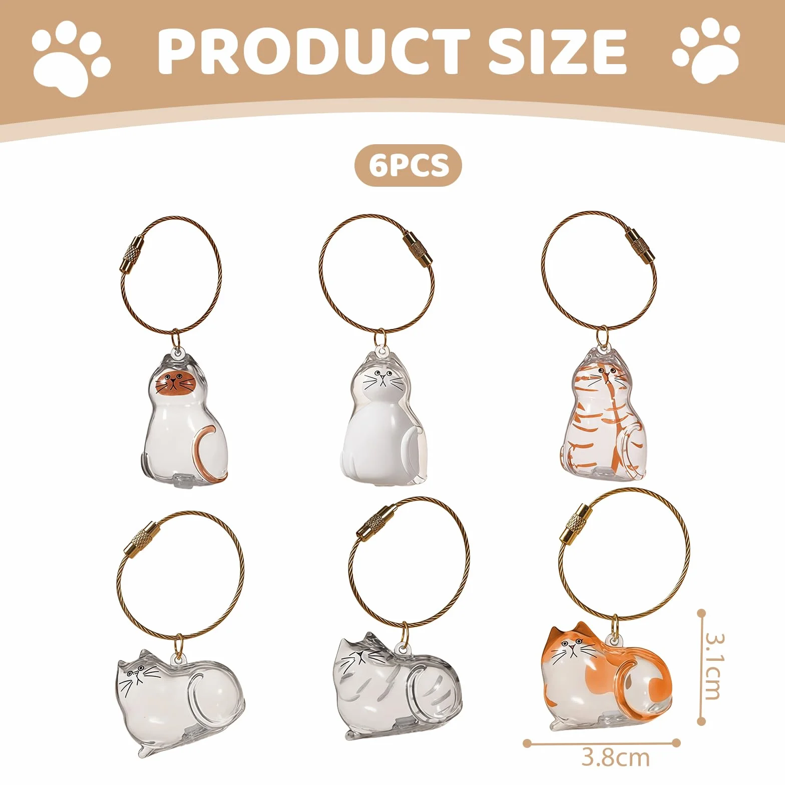 Médaille Souvenir Poils de Chat, 6 Pièces Médaillon à Remplir, Bijoux Funéraire pour Animaux