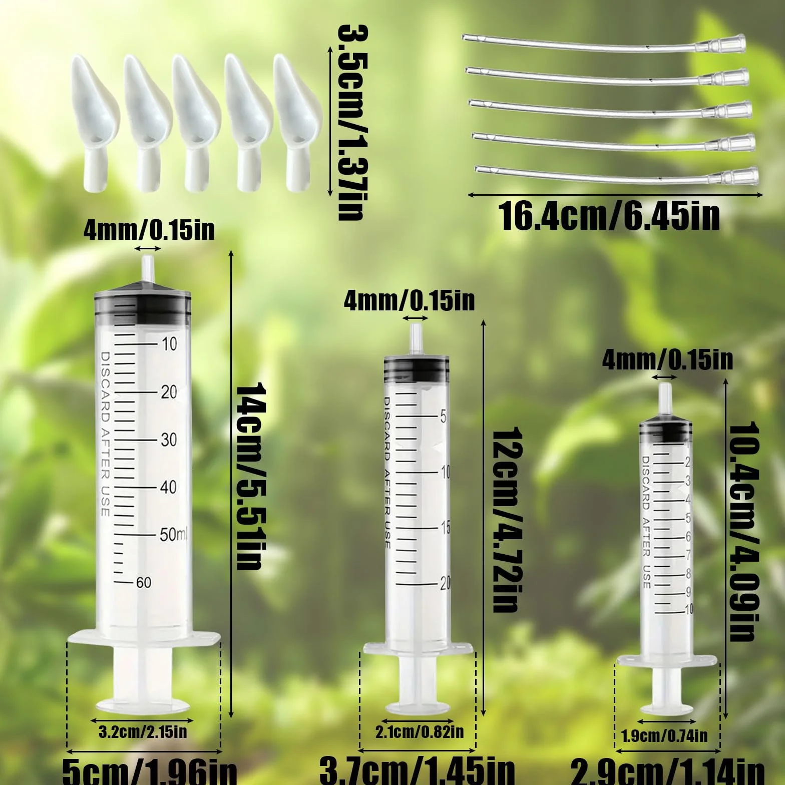 Suxgumoe Seringue d'alimentation pour bébé oiseaux perroquets avec tube gavage
