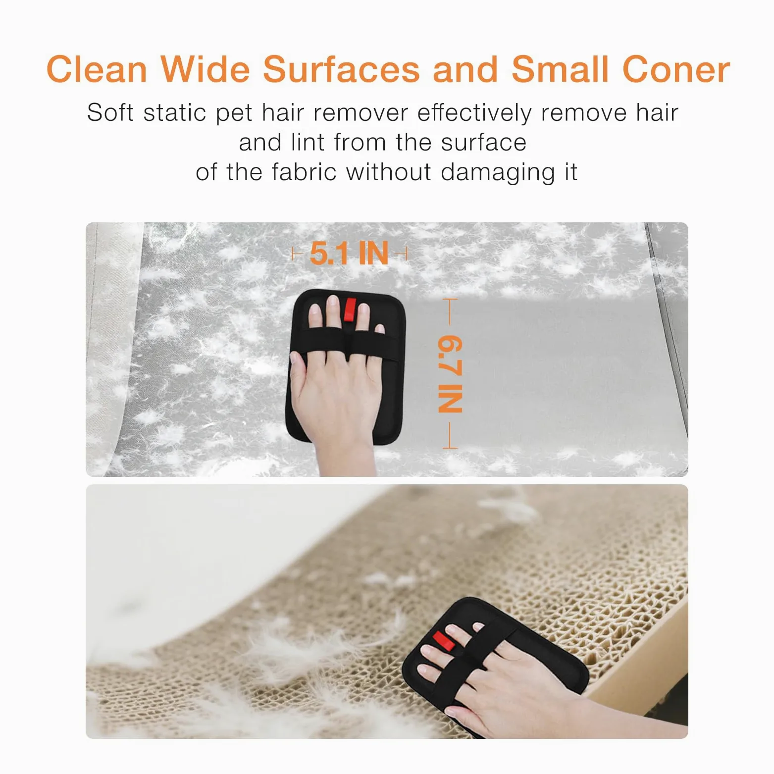 TroisAmis Gant d'épilation d'animaux pour chiens et chats, gants électrostatiques pour enlever les poils d'animaux domestiques, gants pour enlever les poils de chiens et chats pour meubles, canapés