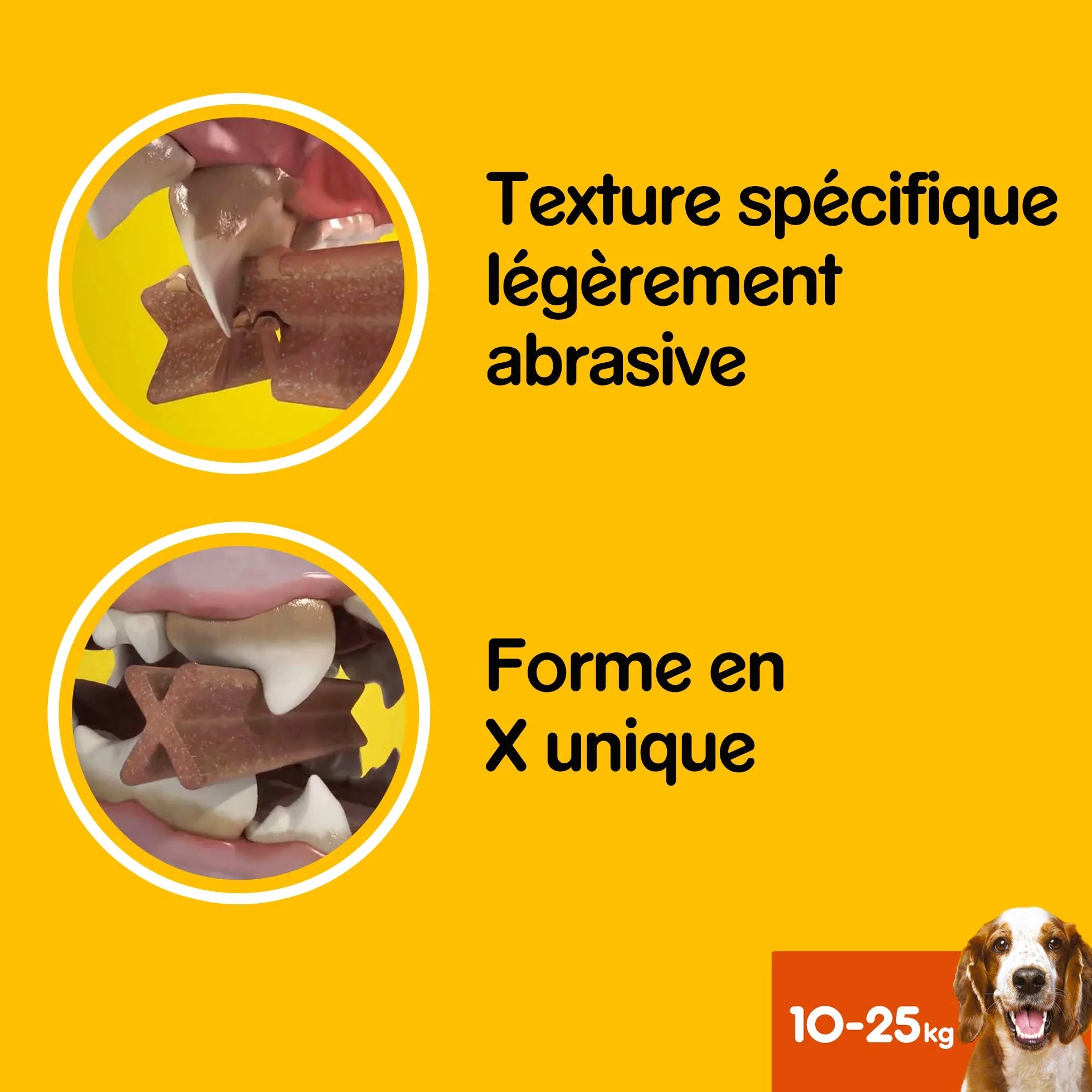 Pedigree Dentastix Fresh Friandises pour chien moyen, 7 bâtonnets hygiène bucco-dentaire 200 g
