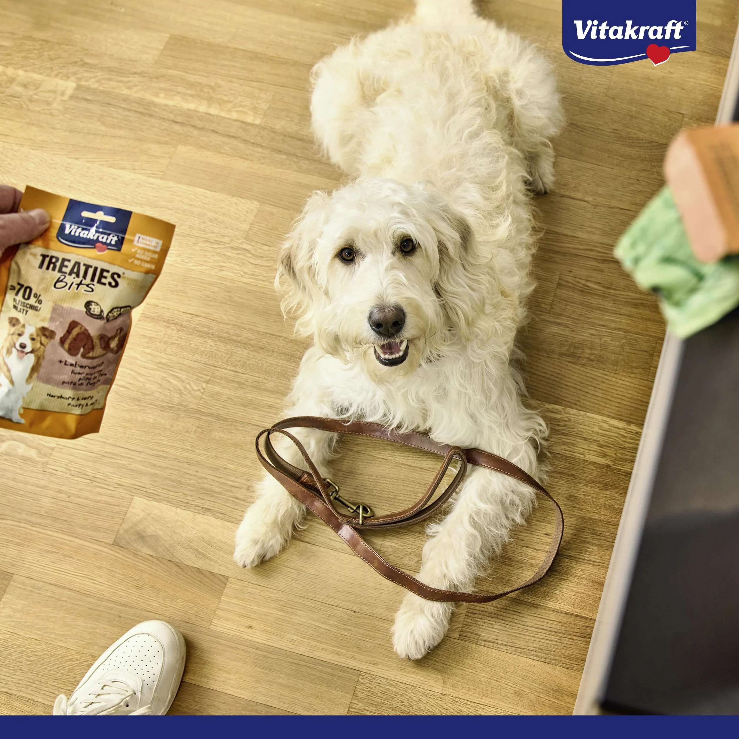 Vitakraft Noshies friandises pour chiens snack au dinde entraînement sans sucre ajouté 90g
