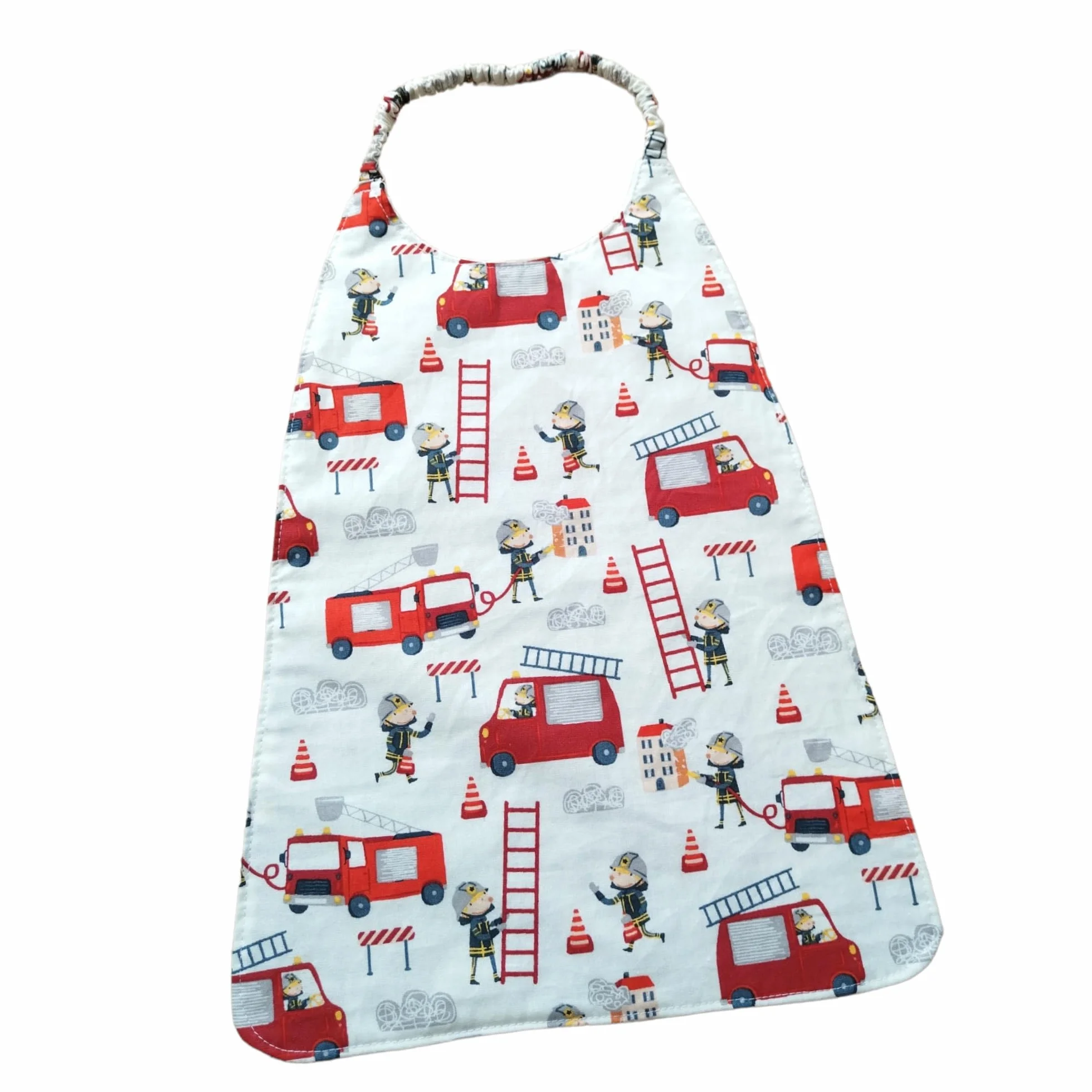 Lot de 2 serviettes de table élastique pour cantine grand bavoir maternelle