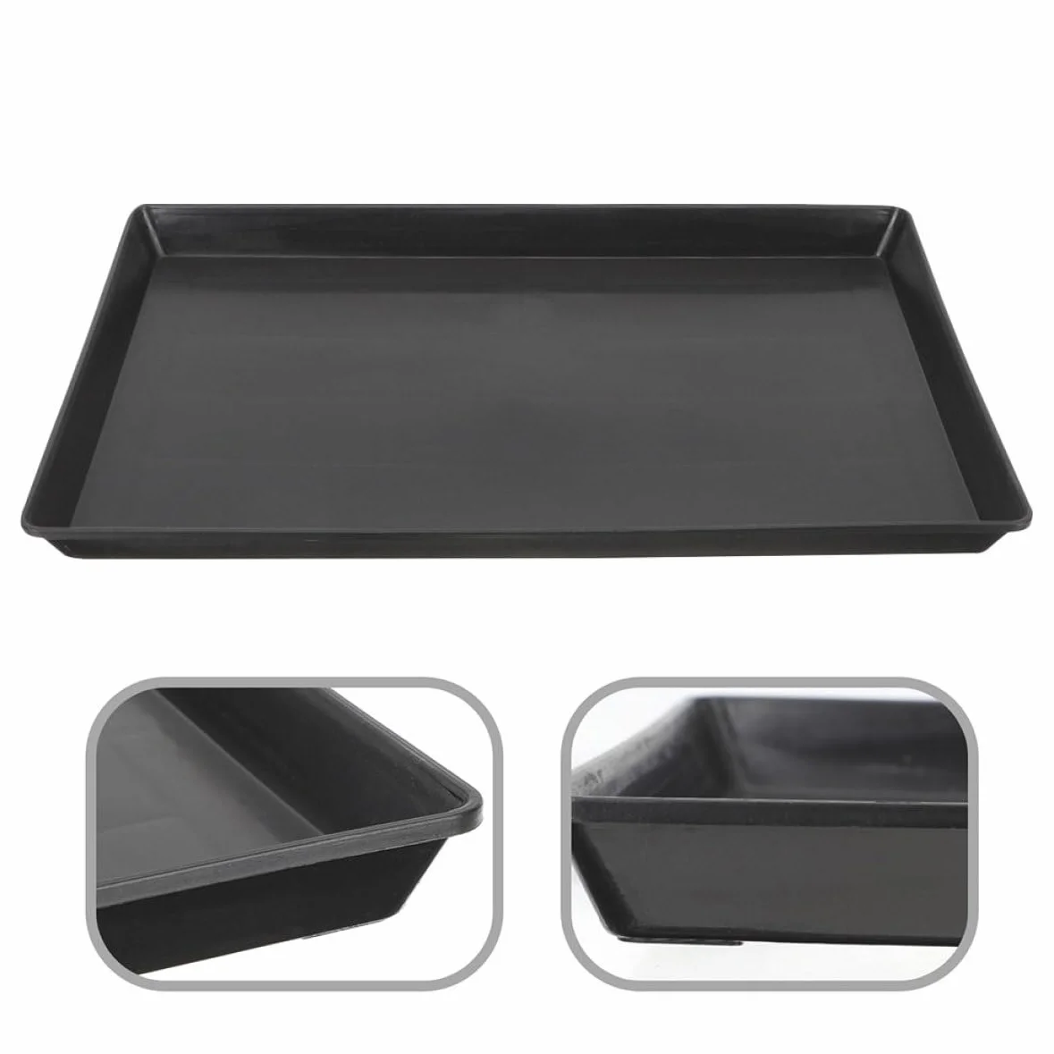 BESPORTBLE Plateau pour Animaux de Compagnie Bac de Cage pour Oiseaux Bac Remplacement Cage d'oiseaux Plateau Fond Chien Chien Abdos Black