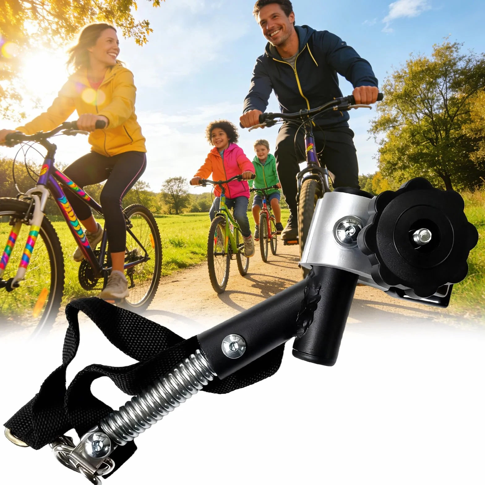 Attache Remorque Velo 25cm Attelage Universel Adaptateur pour Remorque Vélo Enfants Animaux