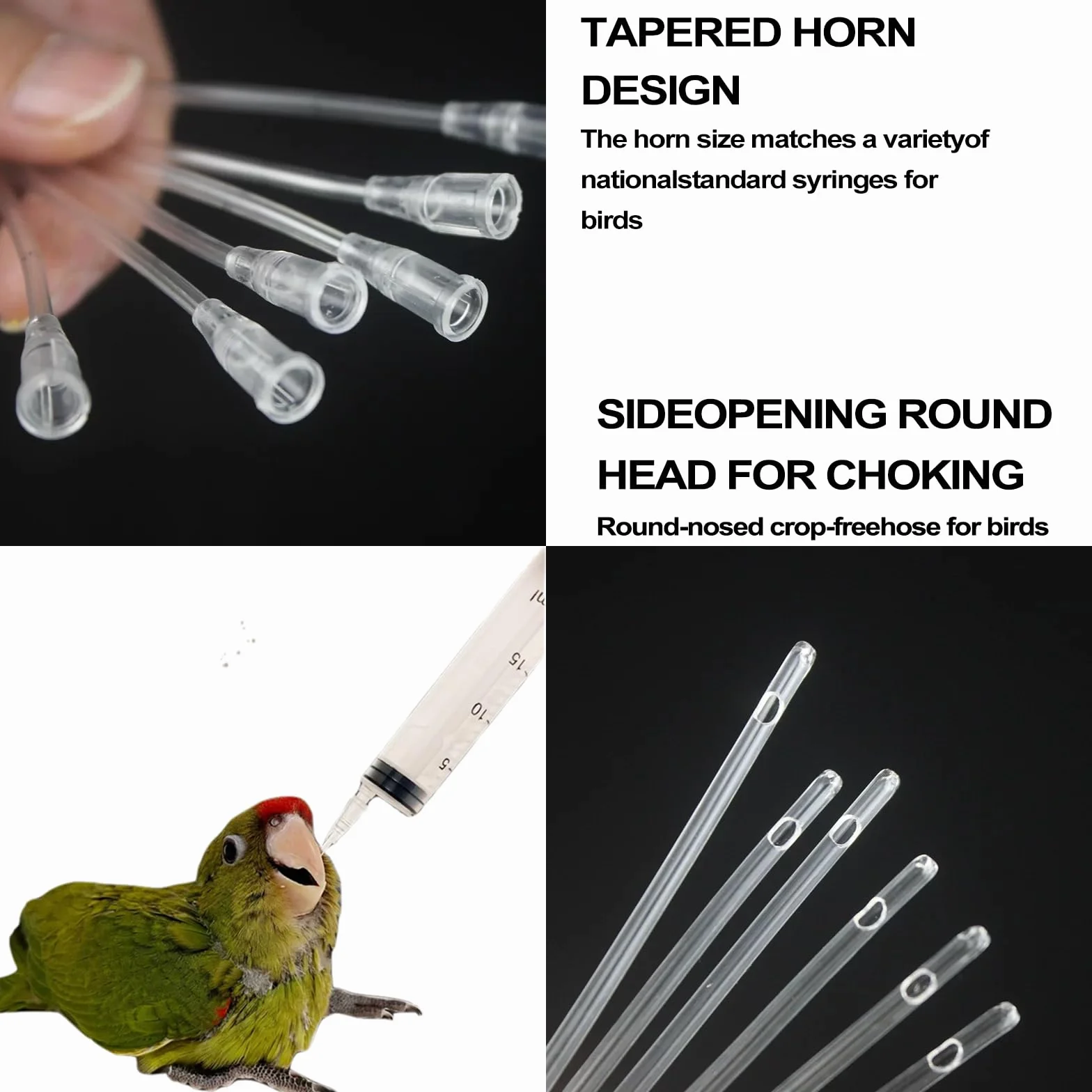 Tuyau d'alimentation pour jeunes oiseaux seringue 10 ml accessoires pigeons outil alimentation main bébés oiseaux perroquets