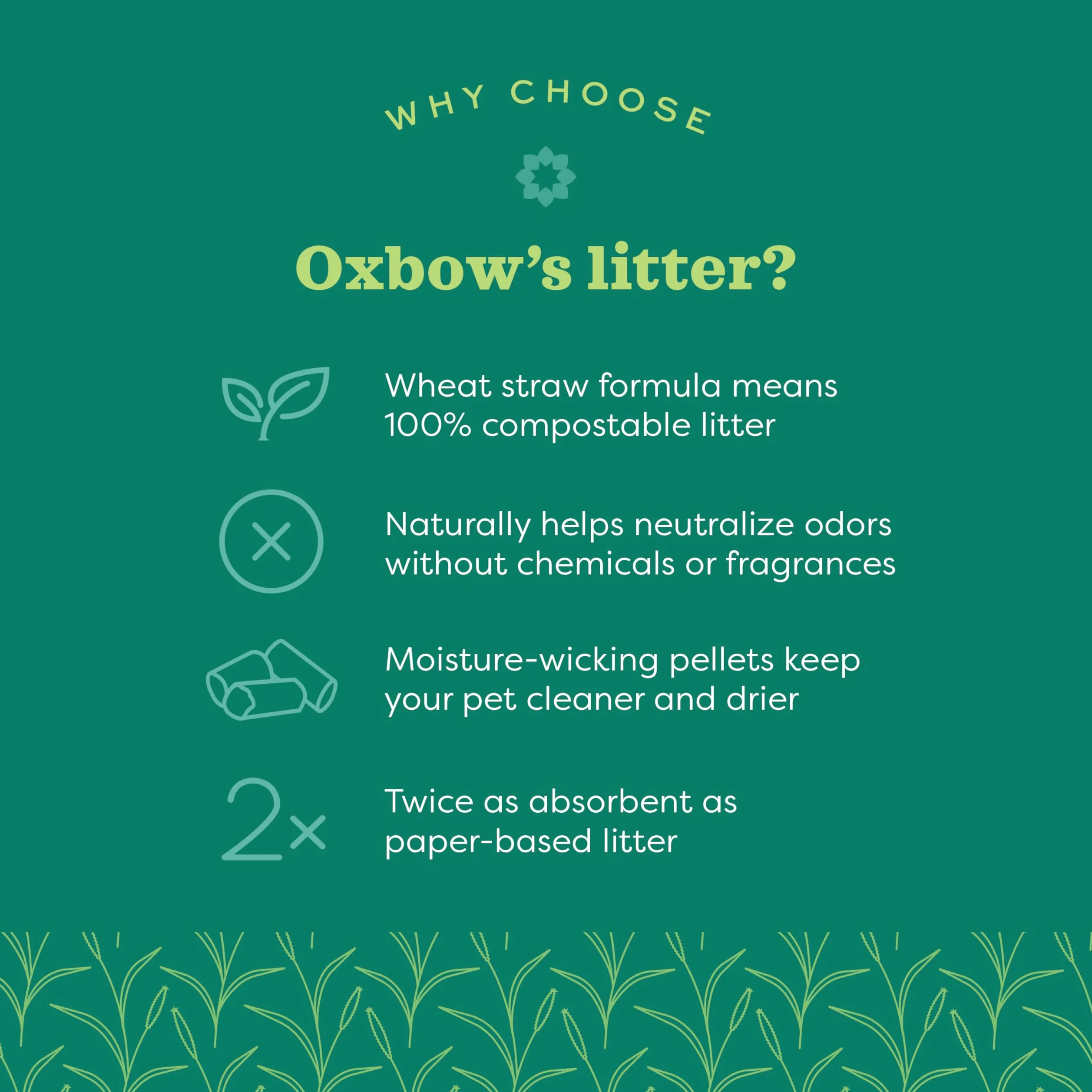 Oxbow Animal Health Litière écologique en Paille Sac de 9 kg