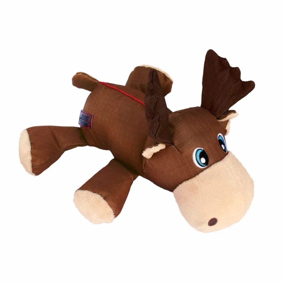 KONG - Cozie Ultra Max Moose Jouet couineur en peluche avec coutures renforcées pour chien de grande taille