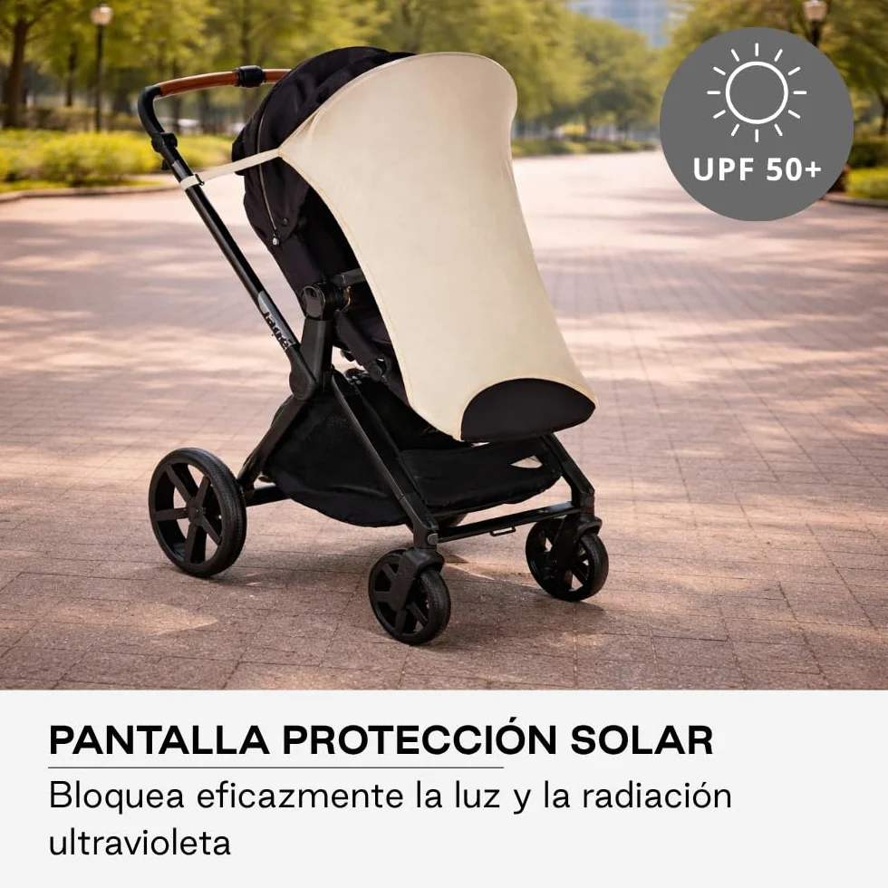 Jané Pare-Soleil Poussette UPF 50+ Protection UV Universelle Élastique Beige