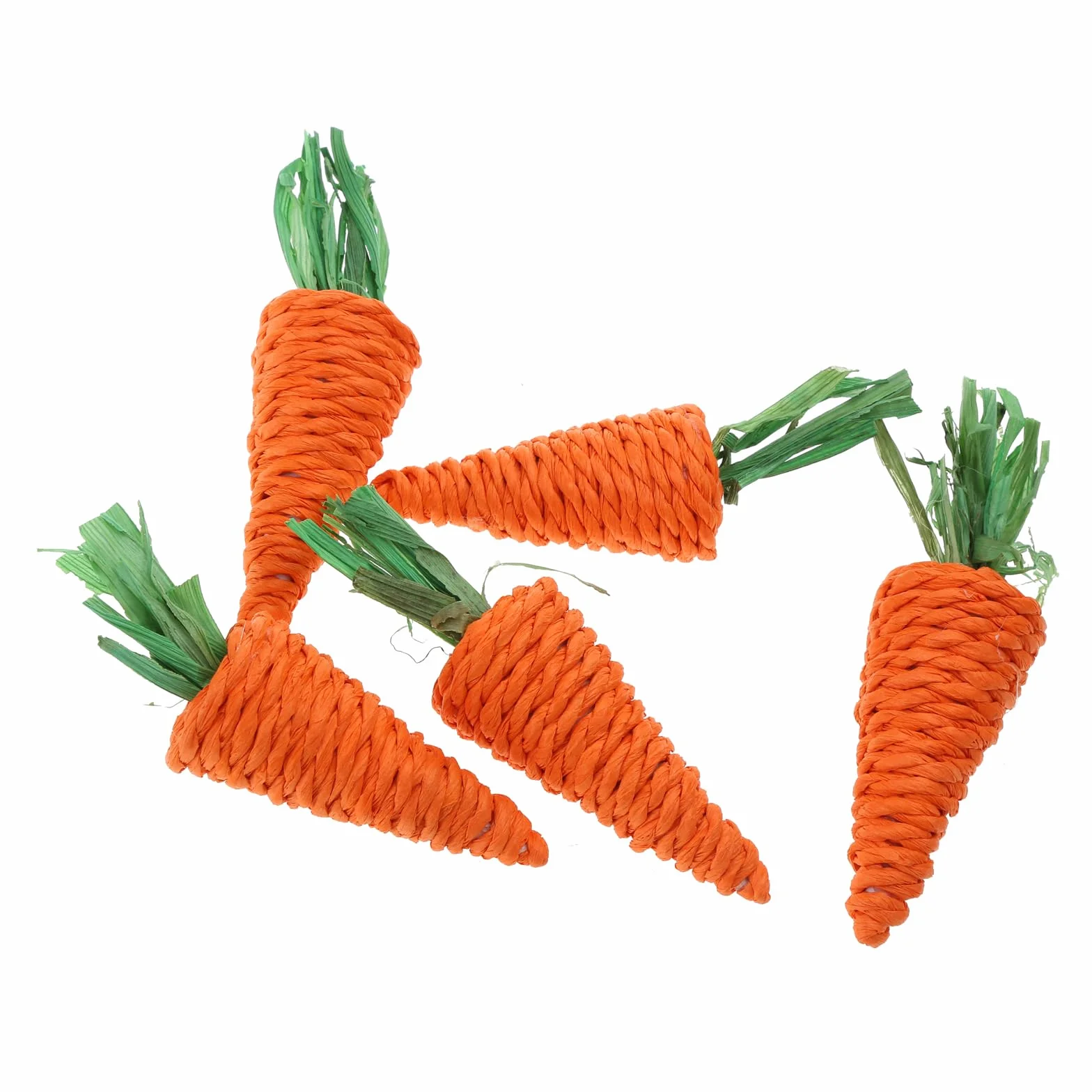 Lot de 5 jouets à mâcher en forme de carotte pour lapin chinchilla