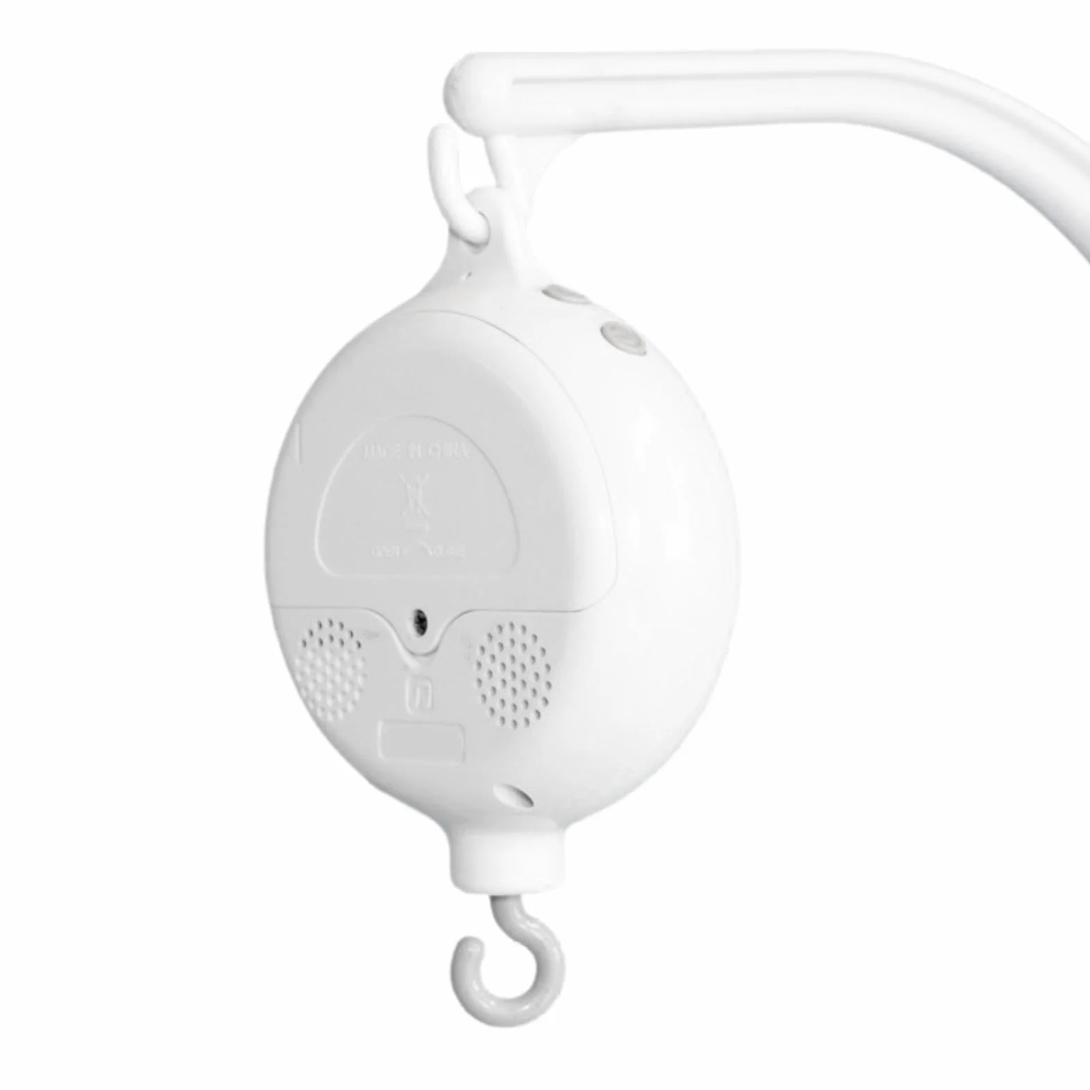 Boîte à musique mobile pour berceau de bébé 35 mélodies douces à piles Portable avec crochet rotatif