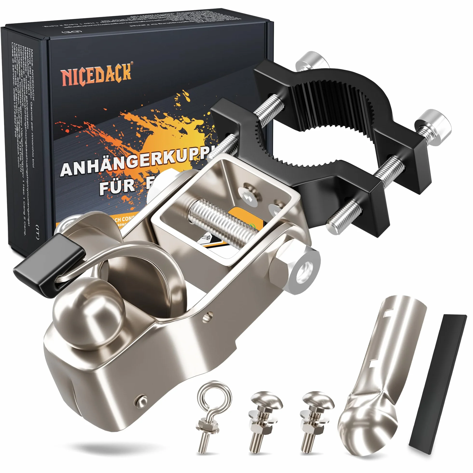 Attache Remorque Vélo, Adaptateur Compatible Tige de Selle