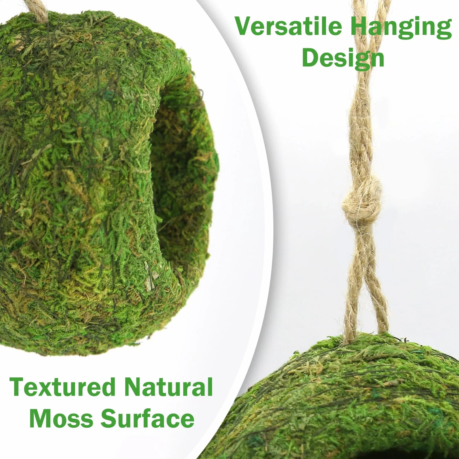 Abri Suspendu Naturel Hamac Fait Main pour Terrarium Gecko Dragon Barbu Serpent Petits Reptiles